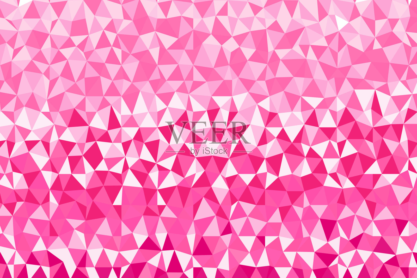 多边形粉红色马赛克背景。抽象的低多边形矢量插图。三角形图案，复制空间。模板几何商业设计与三角形海报，横幅，卡片，传单插画图片素材