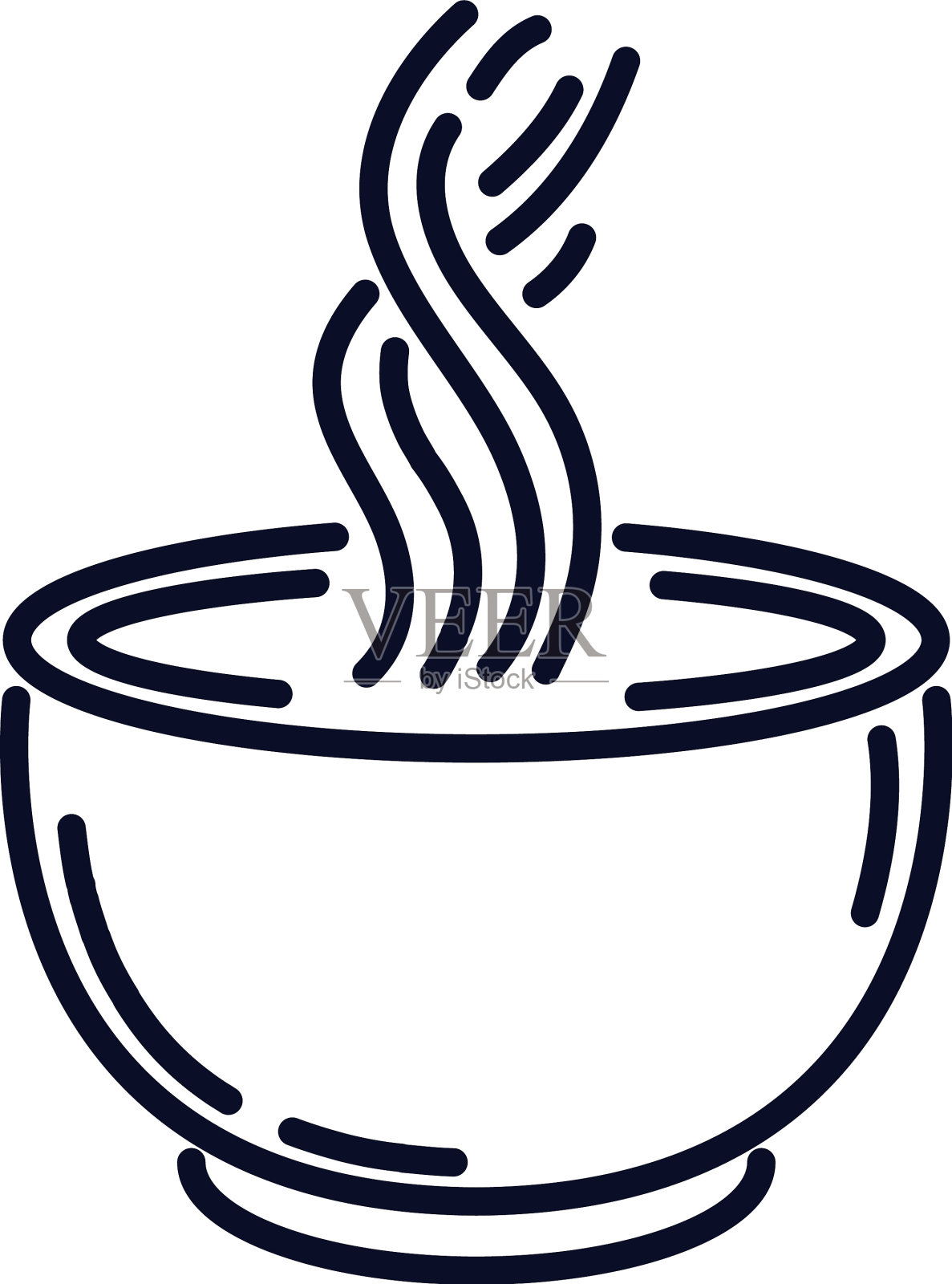 咖啡杯和蒸汽设计元素图片