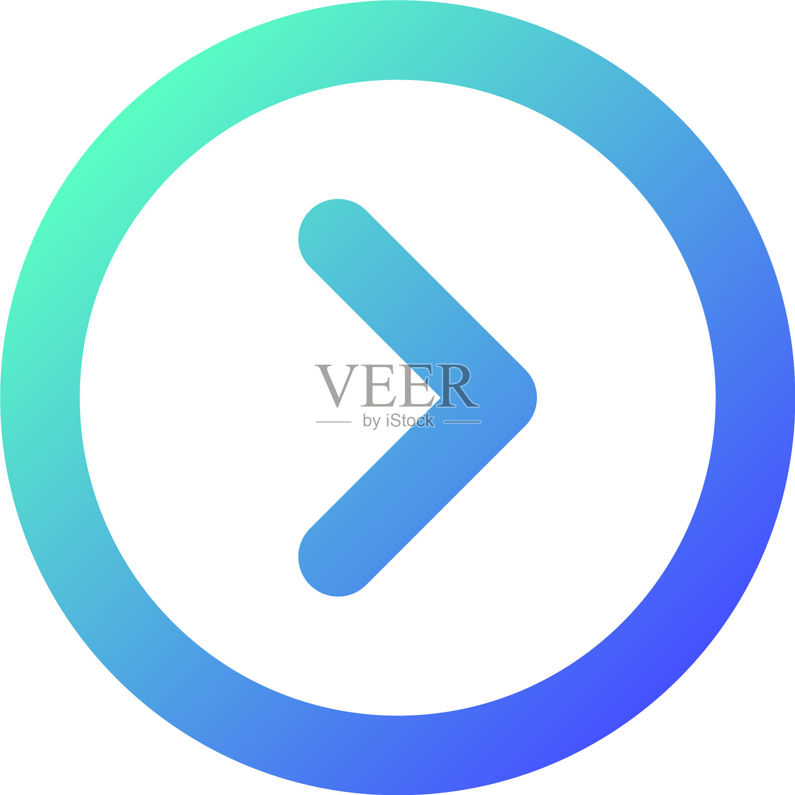 箭头右键像素完美梯度线性设计元素图片