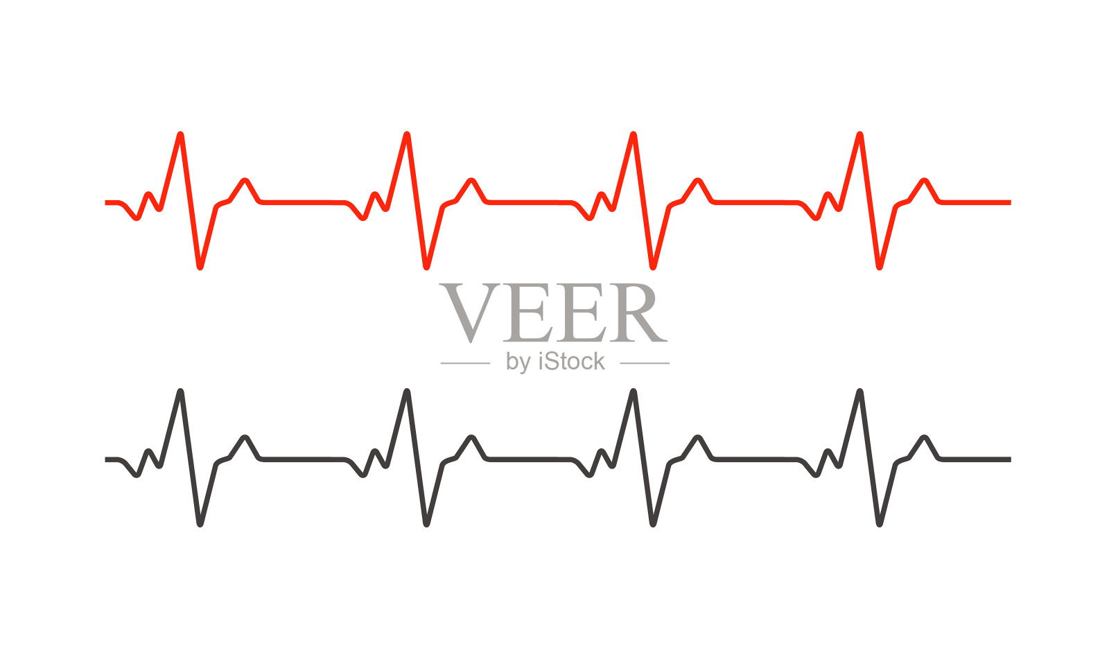 心跳心电图心电图图波插画图片素材