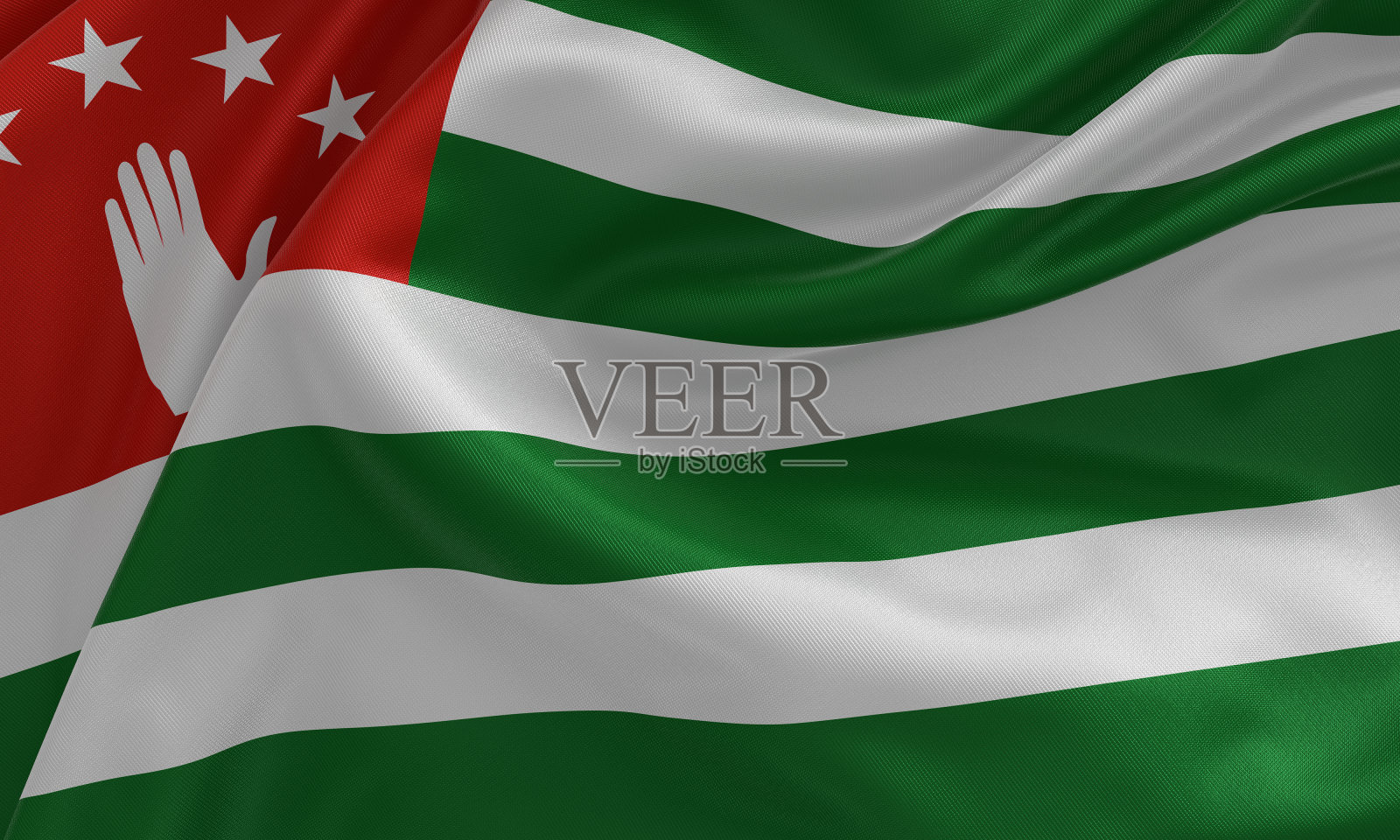 阿布哈兹国旗照片摄影图片