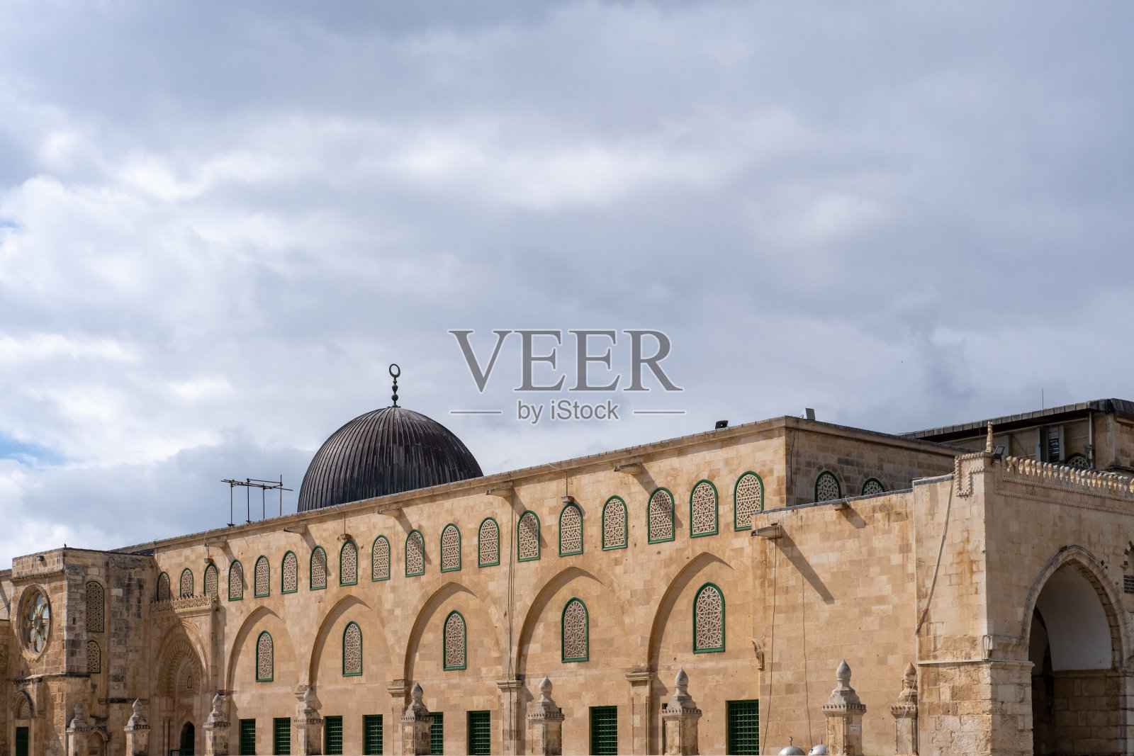 位于耶路撒冷，名为Masjid Al Aqsa的清真寺照片摄影图片