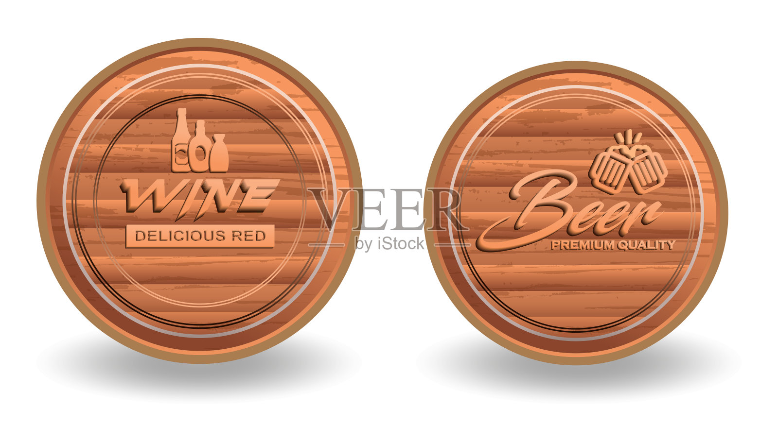 啤酒桶3插画图片素材