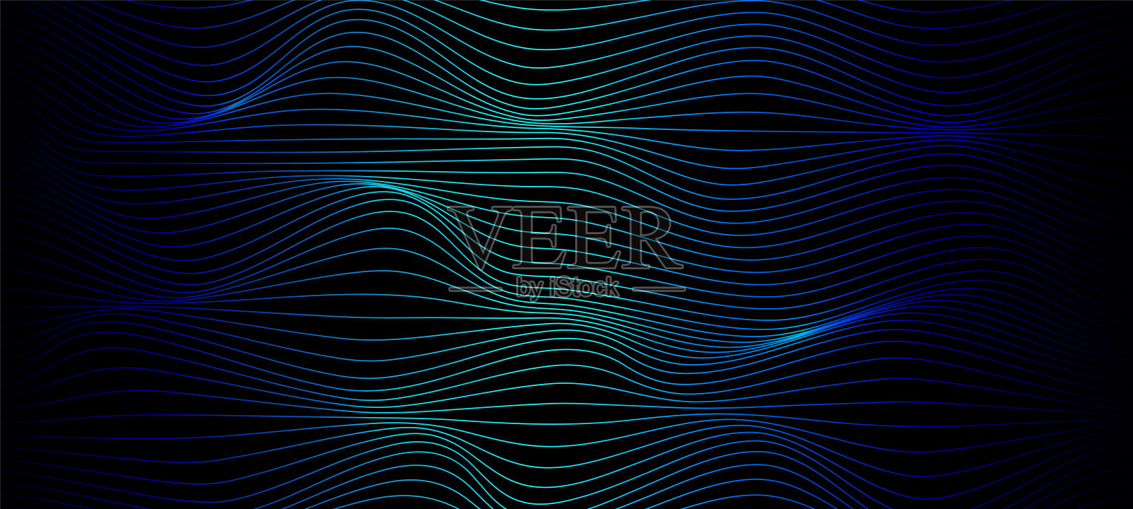 摘要波浪虚线颗粒技术背景插画图片素材