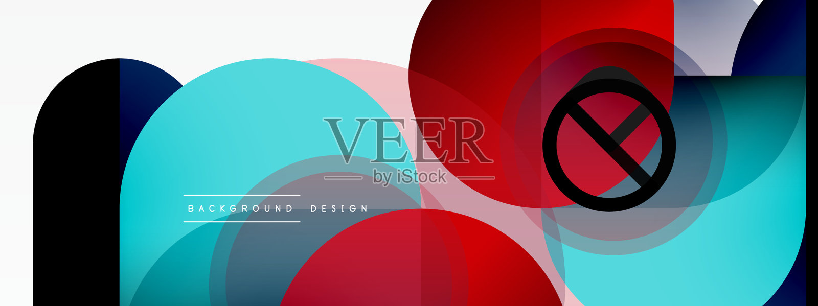 圆三角形是线条和圆的几何形状插画图片素材