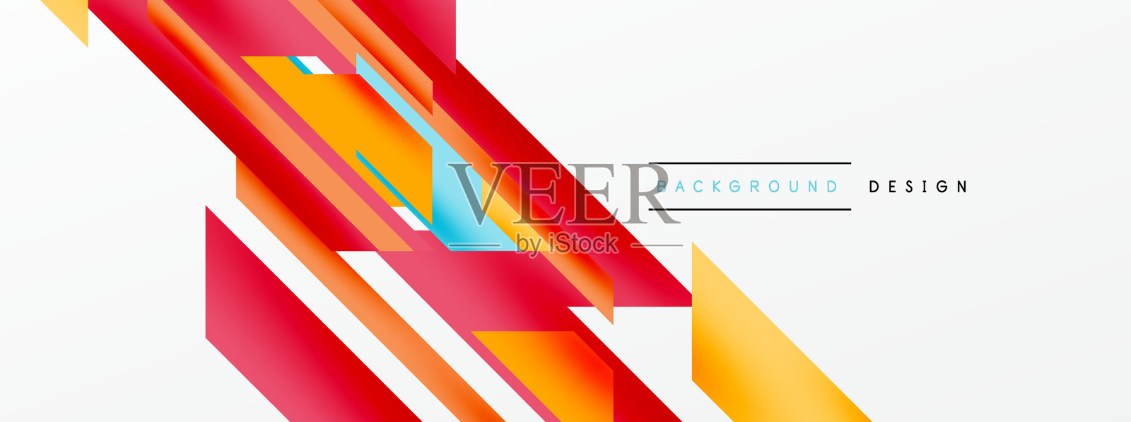 最小几何抽象背景动态三维插画图片素材