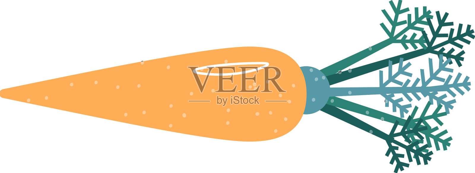 胡萝卜带叶有机蔬菜产品设计元素图片