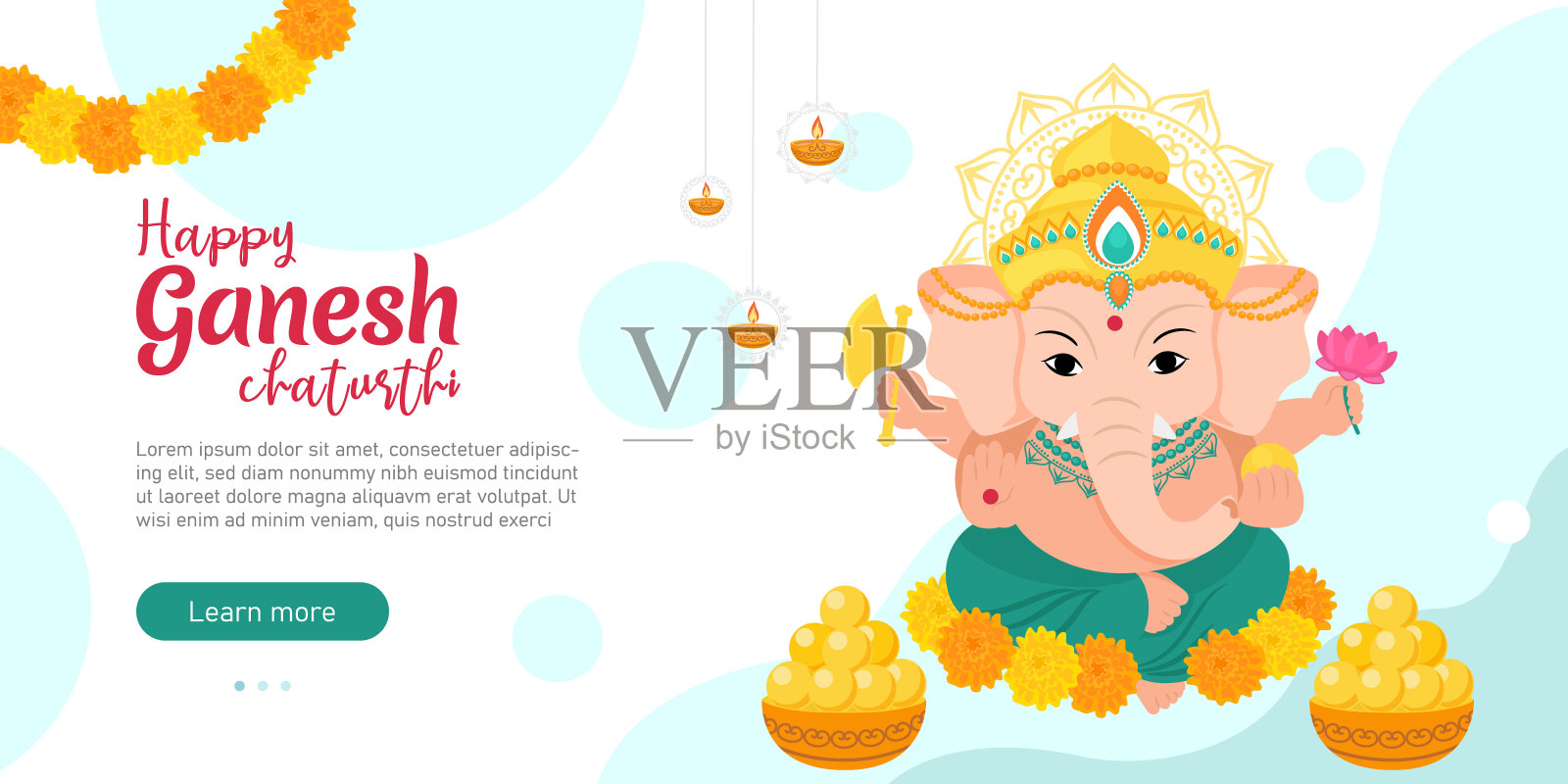 印度节日的矢量插图。插画图片素材