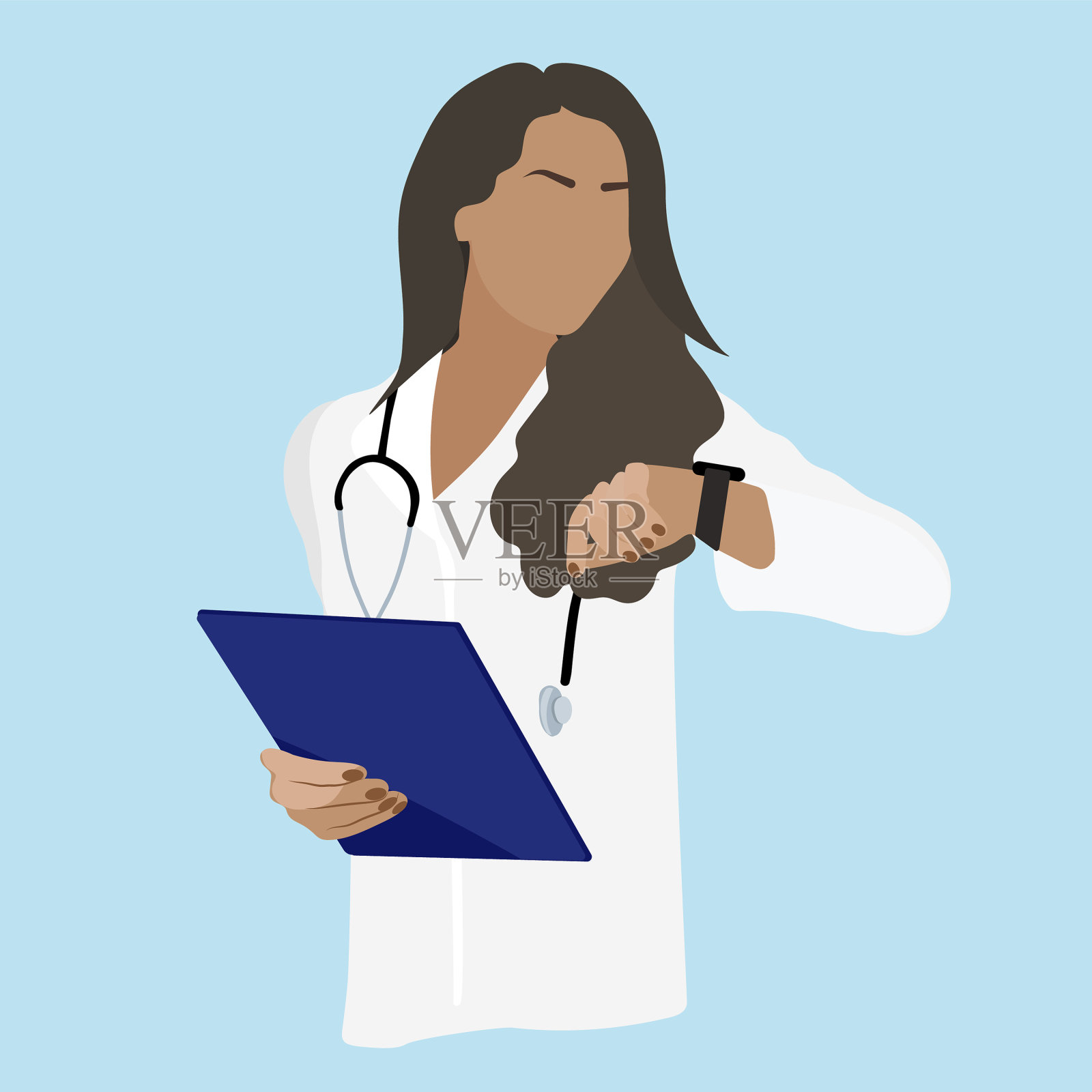 谢谢医生和护士们插画图片素材