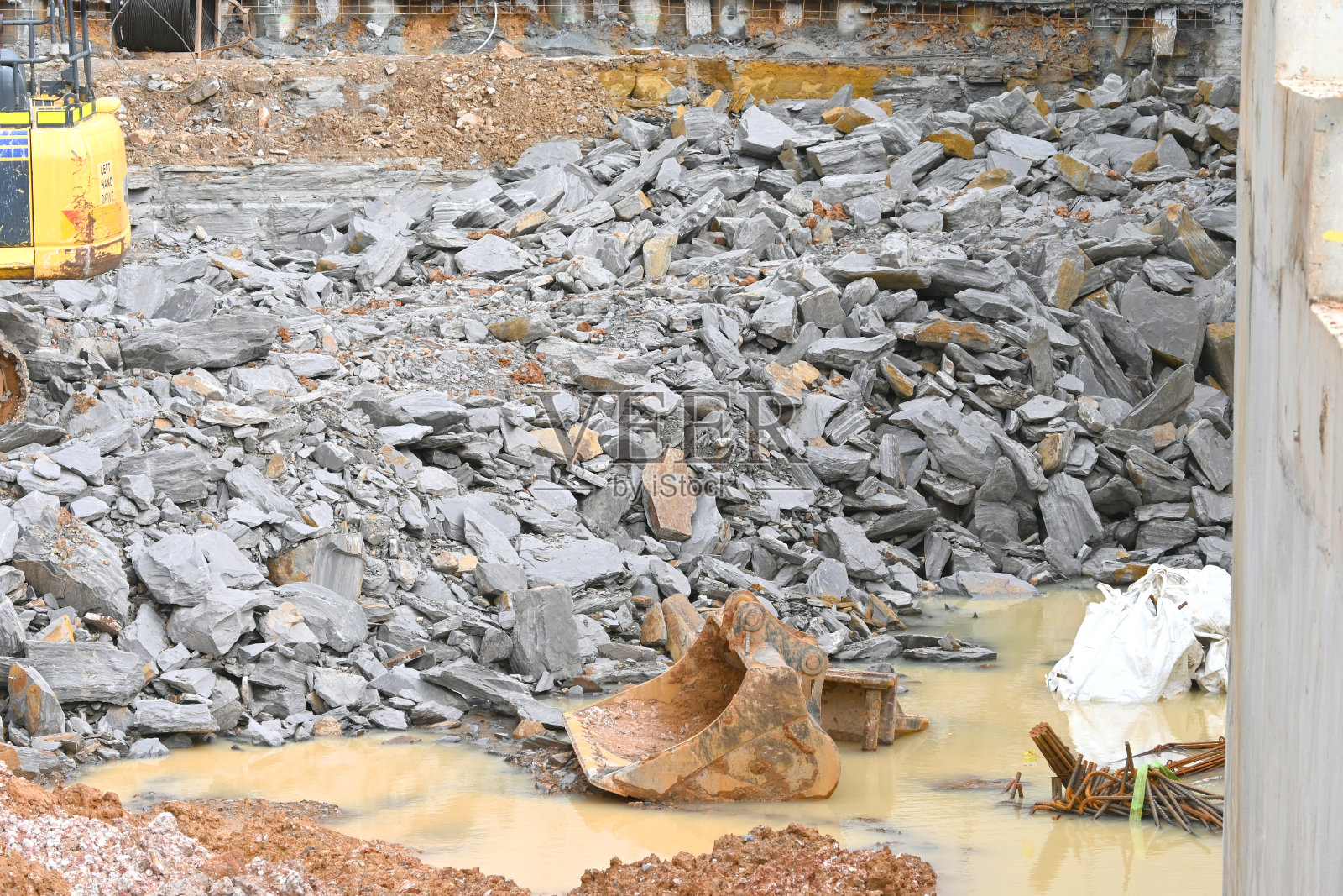 建筑工地的碎片照片摄影图片