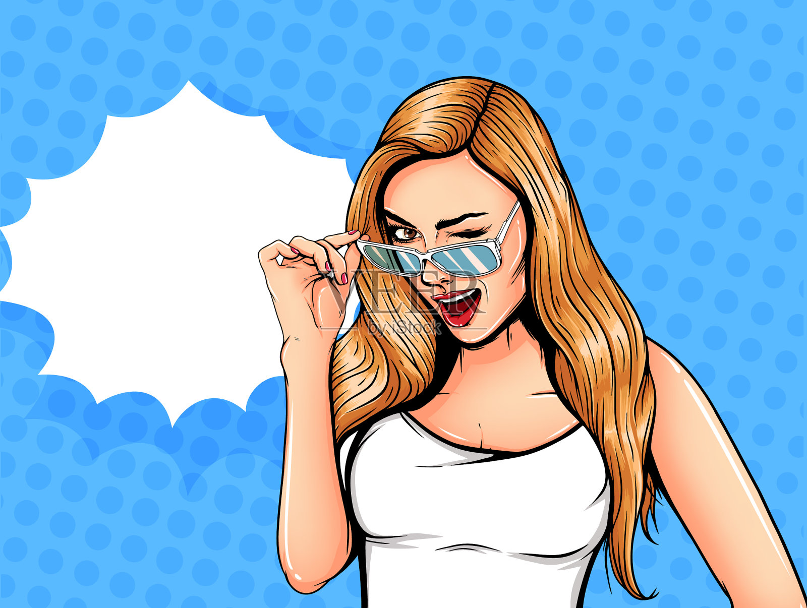 296020流行艺术复古广告海报漫画插画图片素材