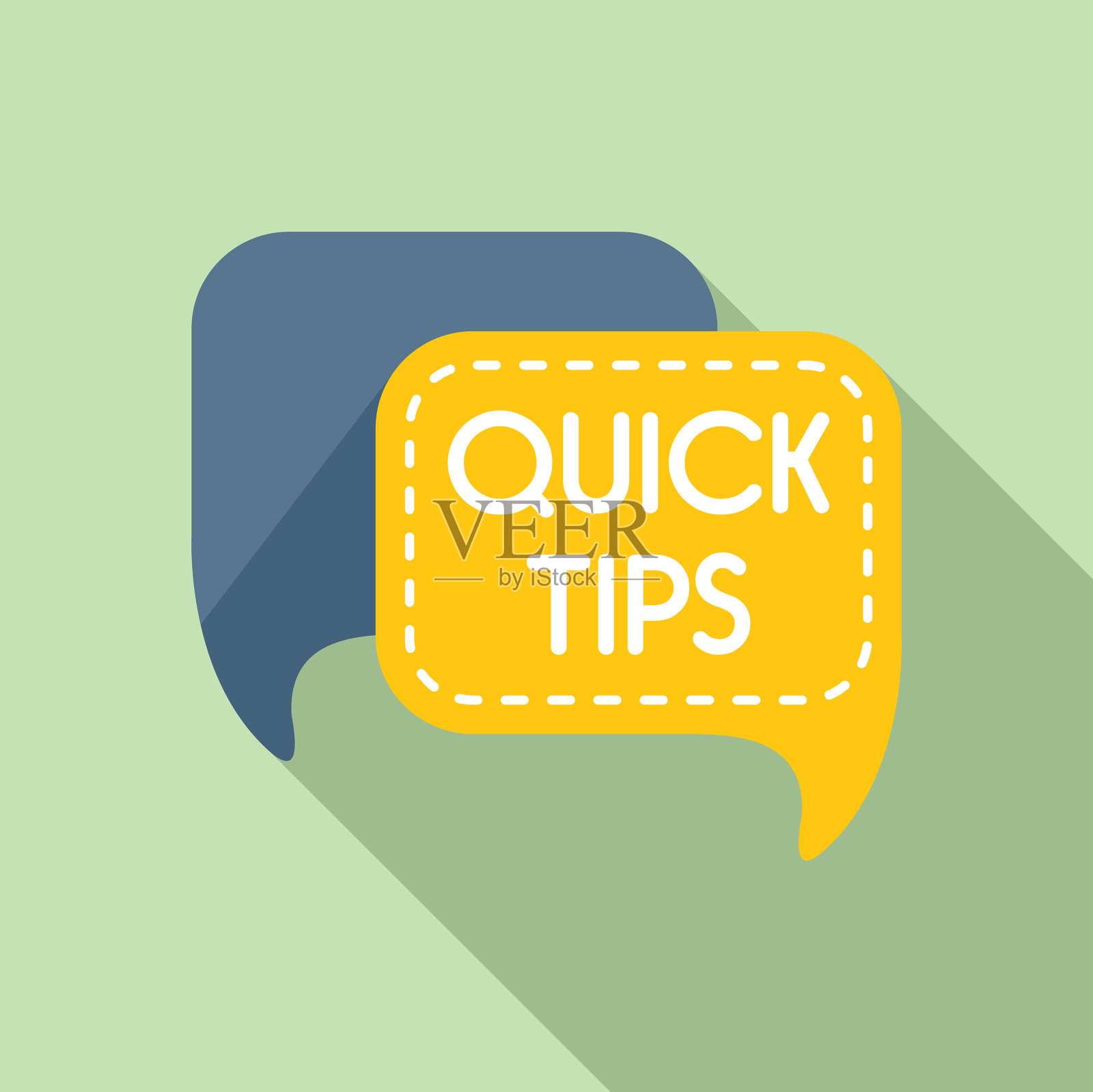 快速提示图标平坦建议旅行插画图片素材