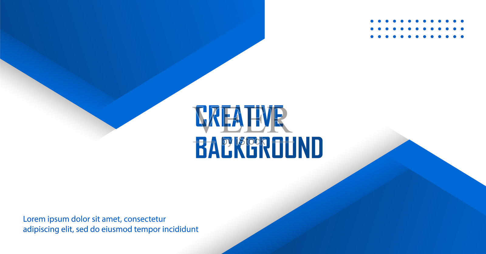 商业抽象白色背景与蓝色设计模板素材