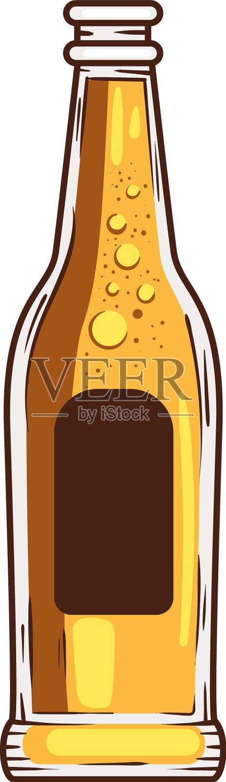 啤酒瓶喝设计元素图片