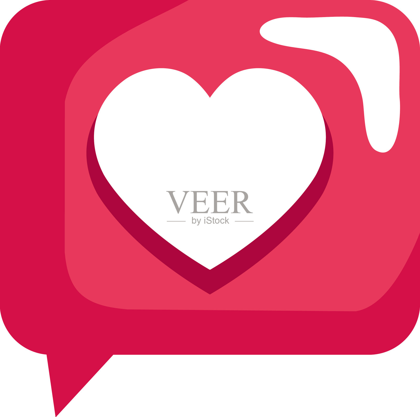 用心说话的泡泡设计元素图片