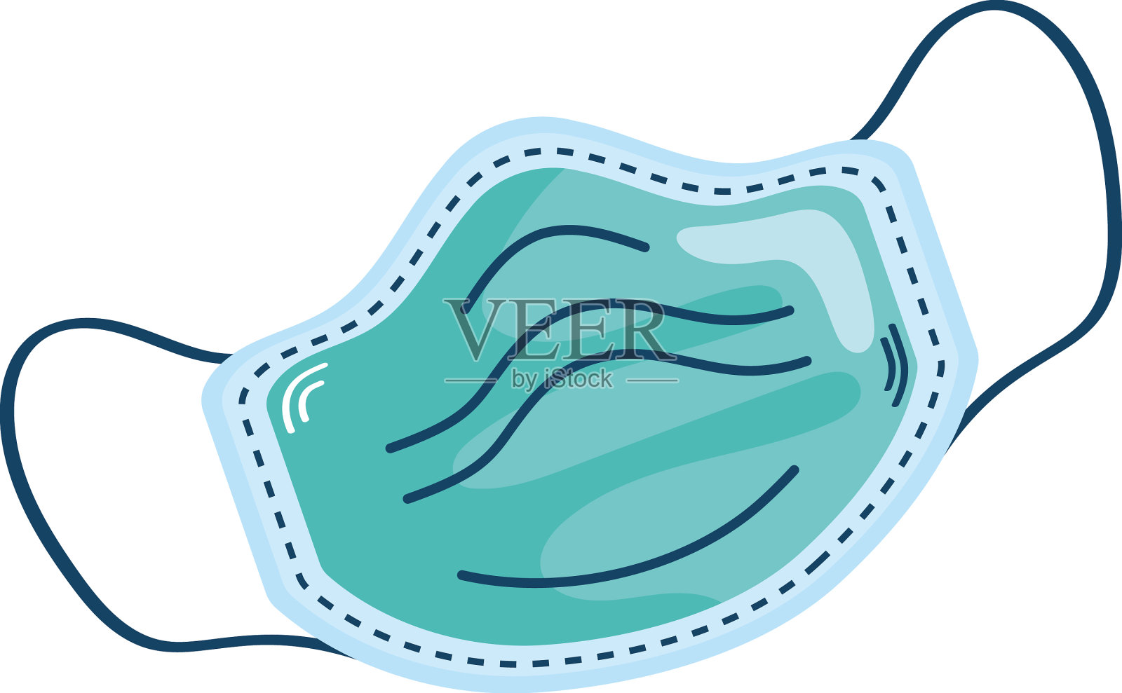 口罩医疗配件设计元素图片