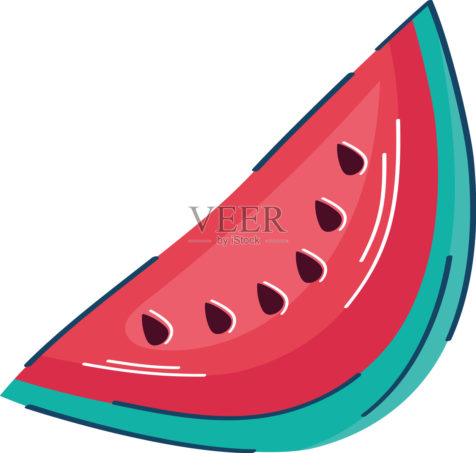 西瓜新鲜水果份设计元素图片