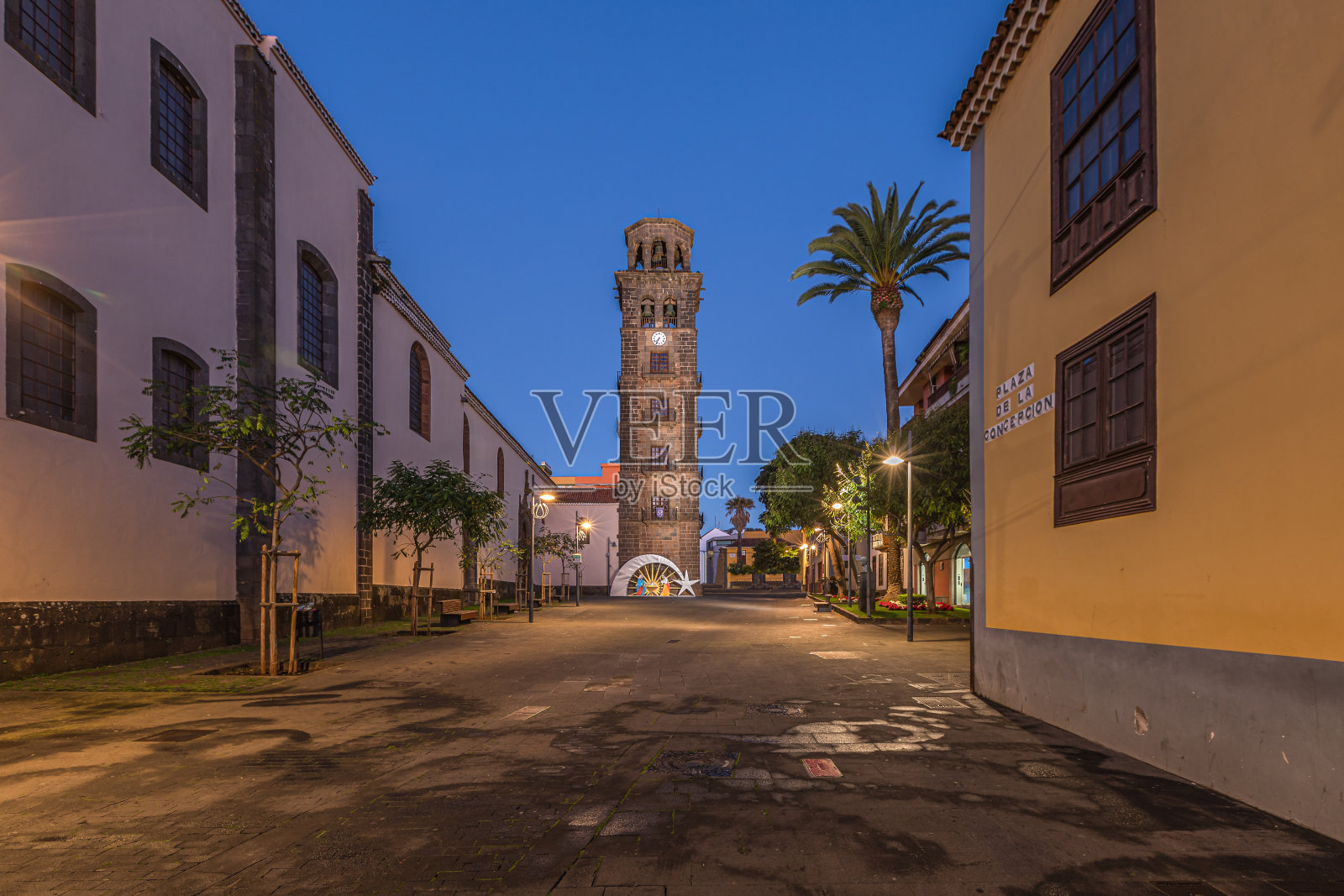 特内里费河畔圣克里斯托巴尔-德拉拉古纳， 西班牙照片摄影图片