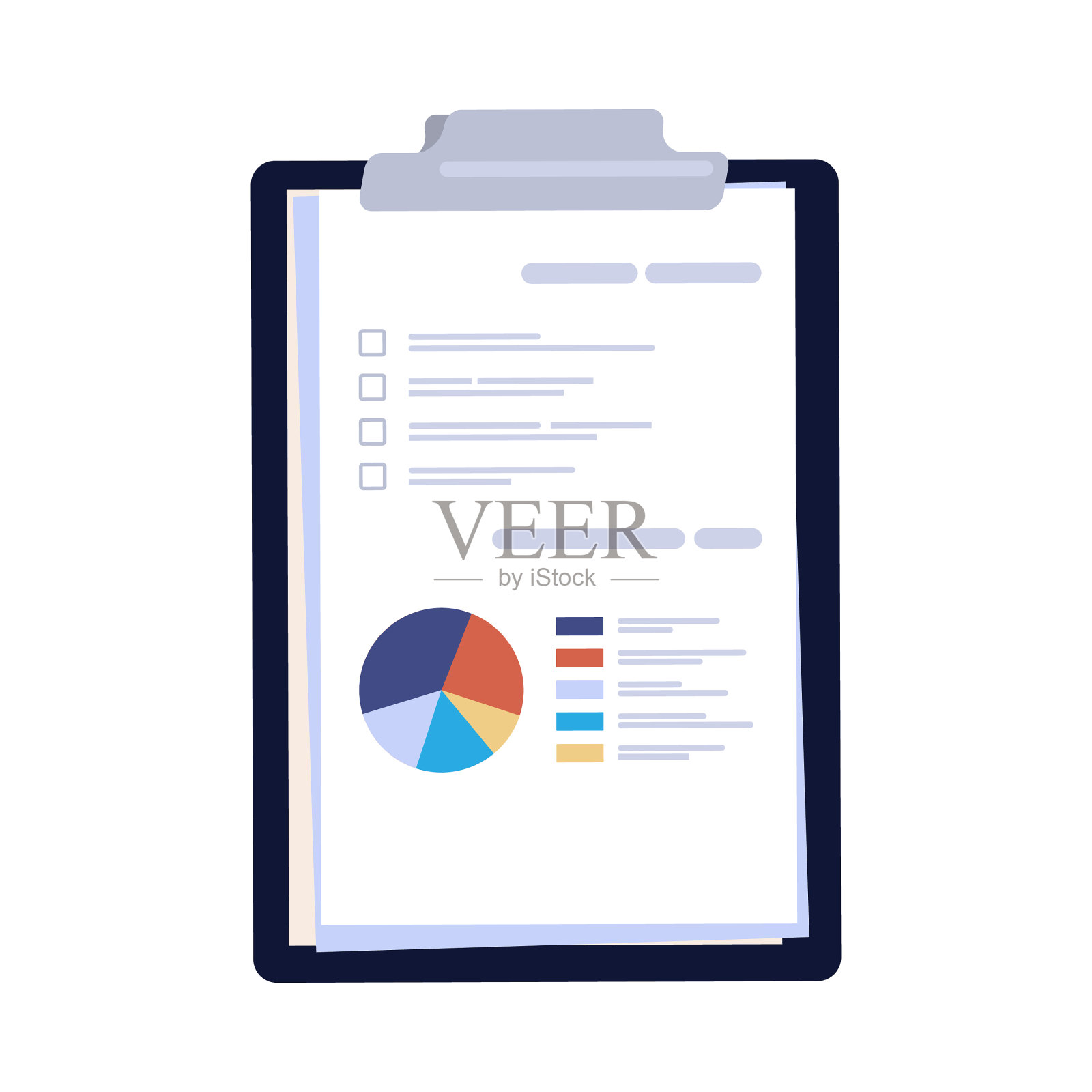 桌面顶部视图图形写字板上的书桌纸设计元素图片