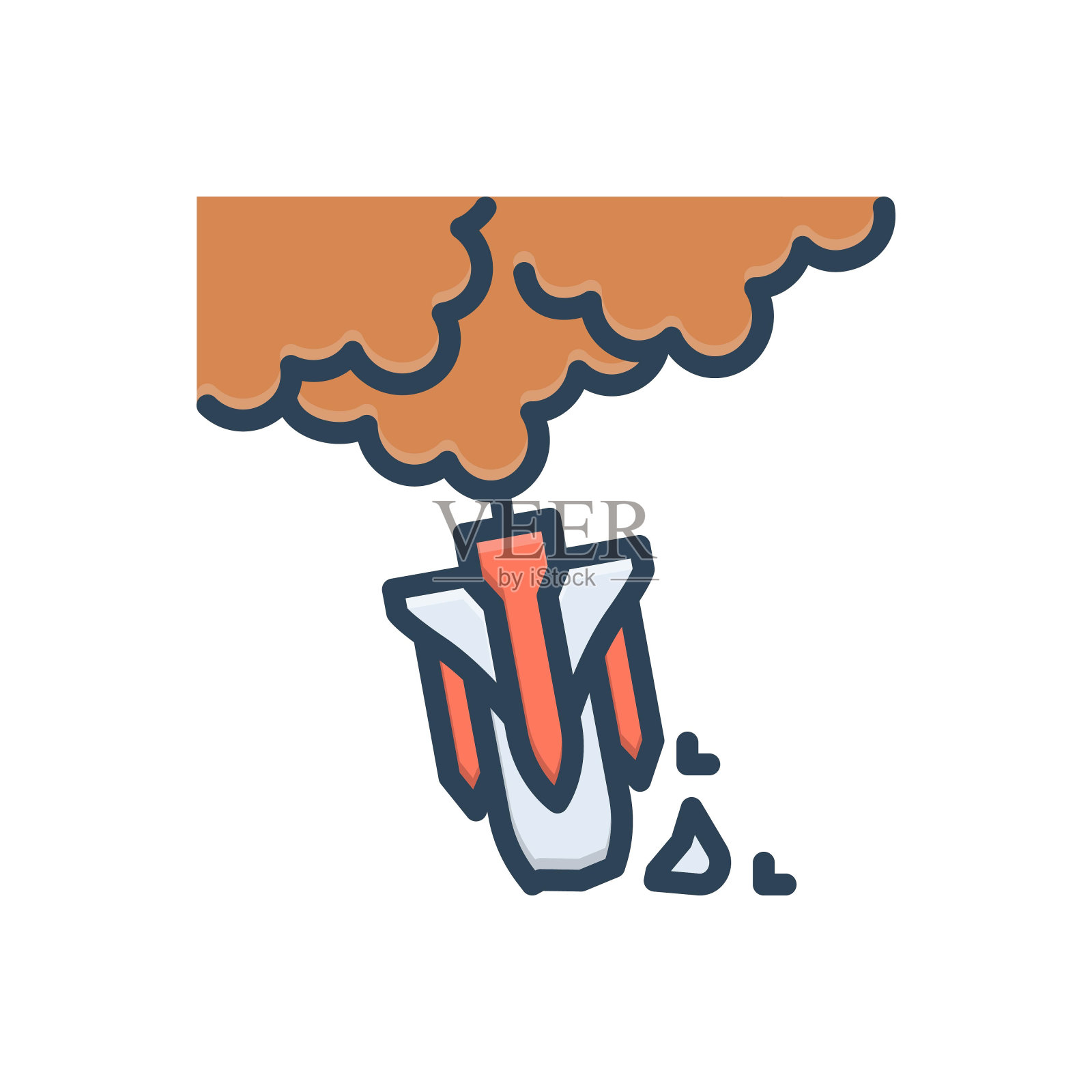 失败焦虑插画图片素材