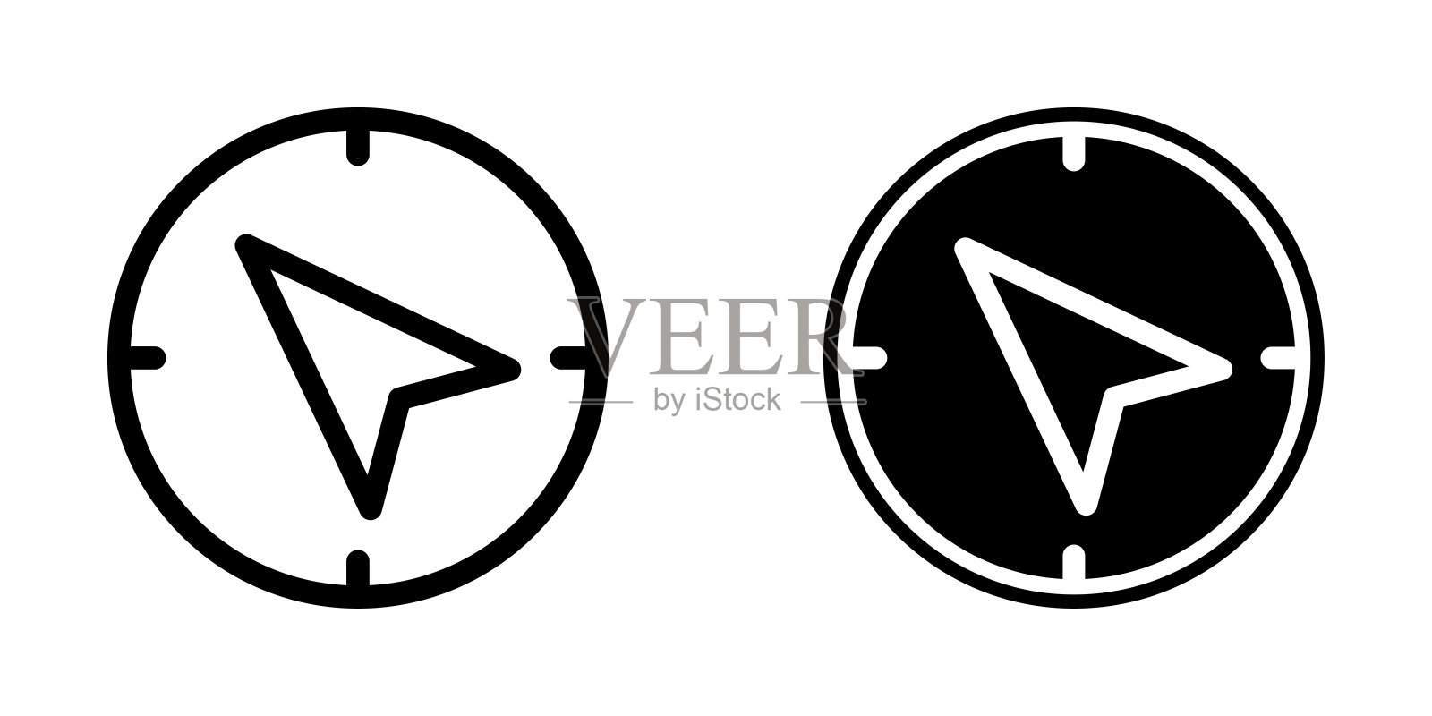 插图指南针图标模板矢量图形图标素材