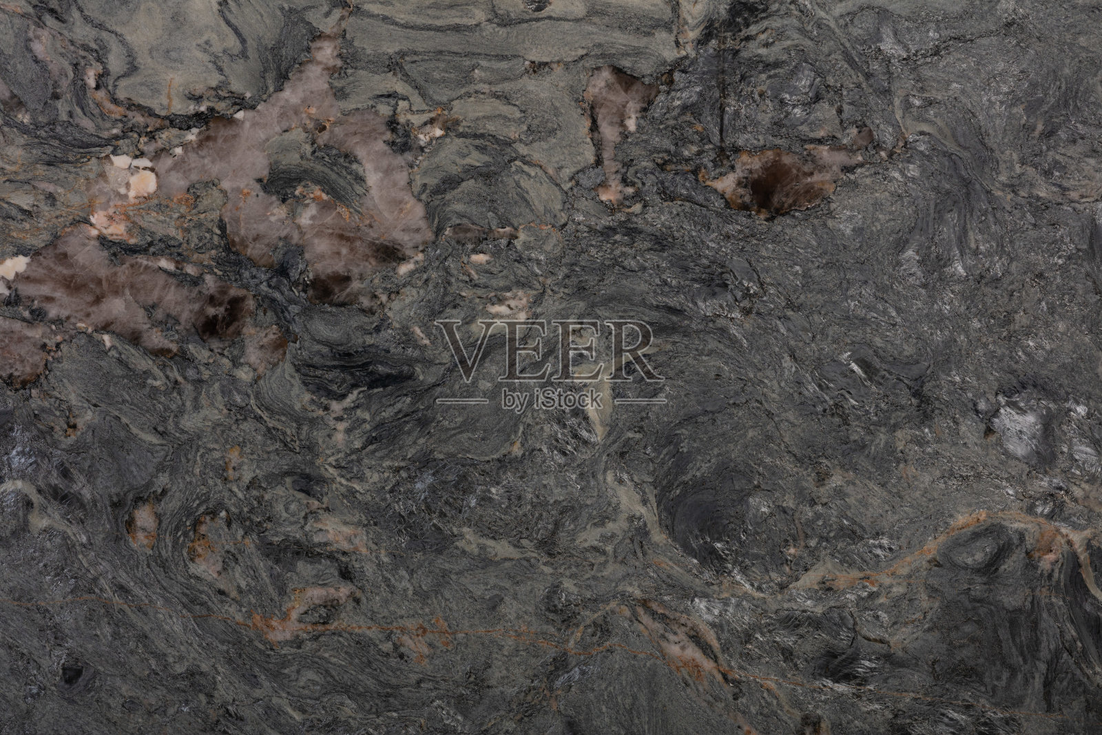 高潮年代的花岗岩背景，室内设计的深色纹理。照片摄影图片