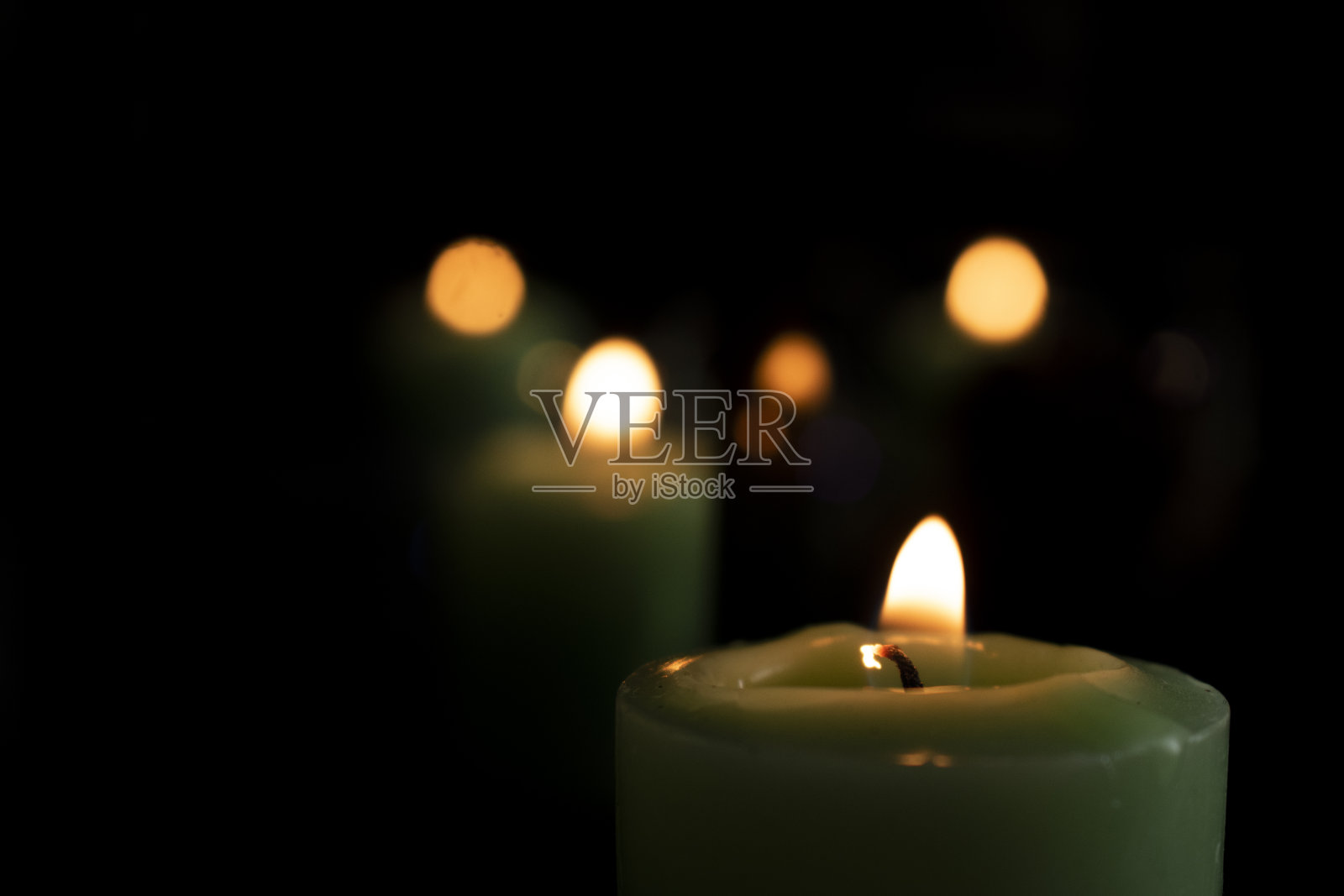 圣诞蜡烛照片摄影图片