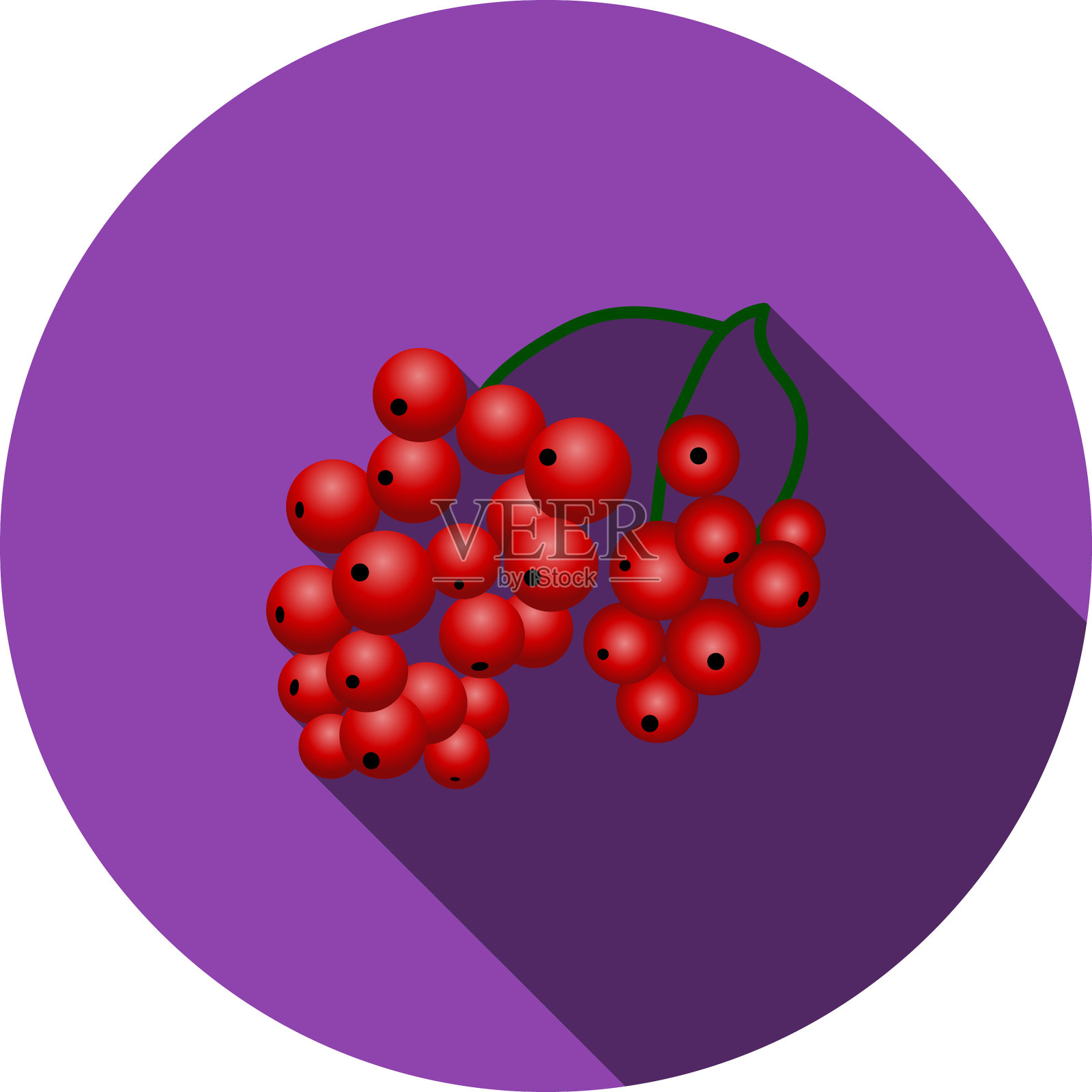 图标黑加仑在UI颜色设计元素图片