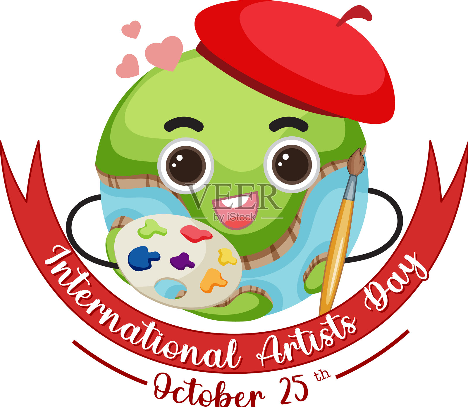 国际艺术家日海报设计设计元素图片