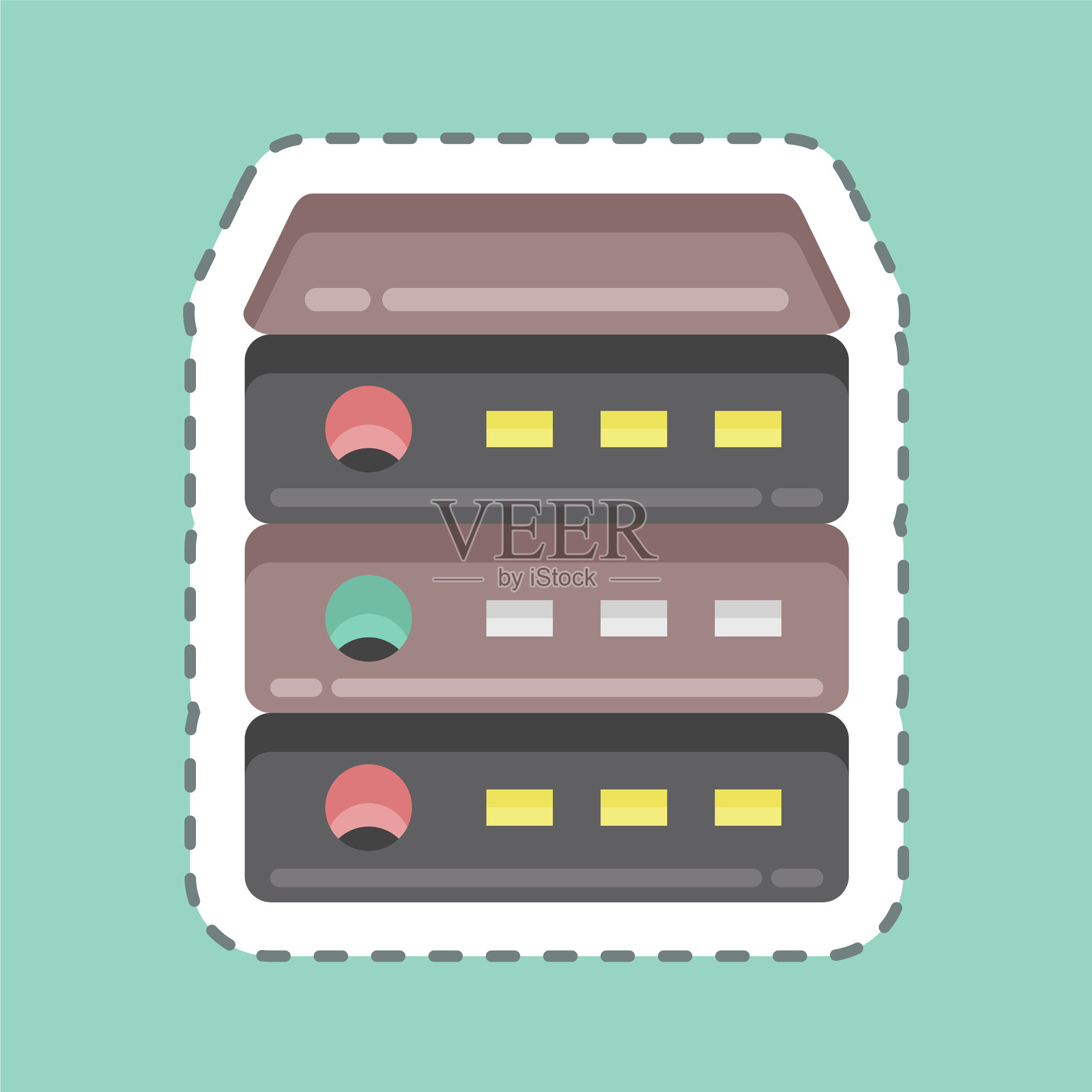 贴纸线切割服务器适用于电脑插画图片素材