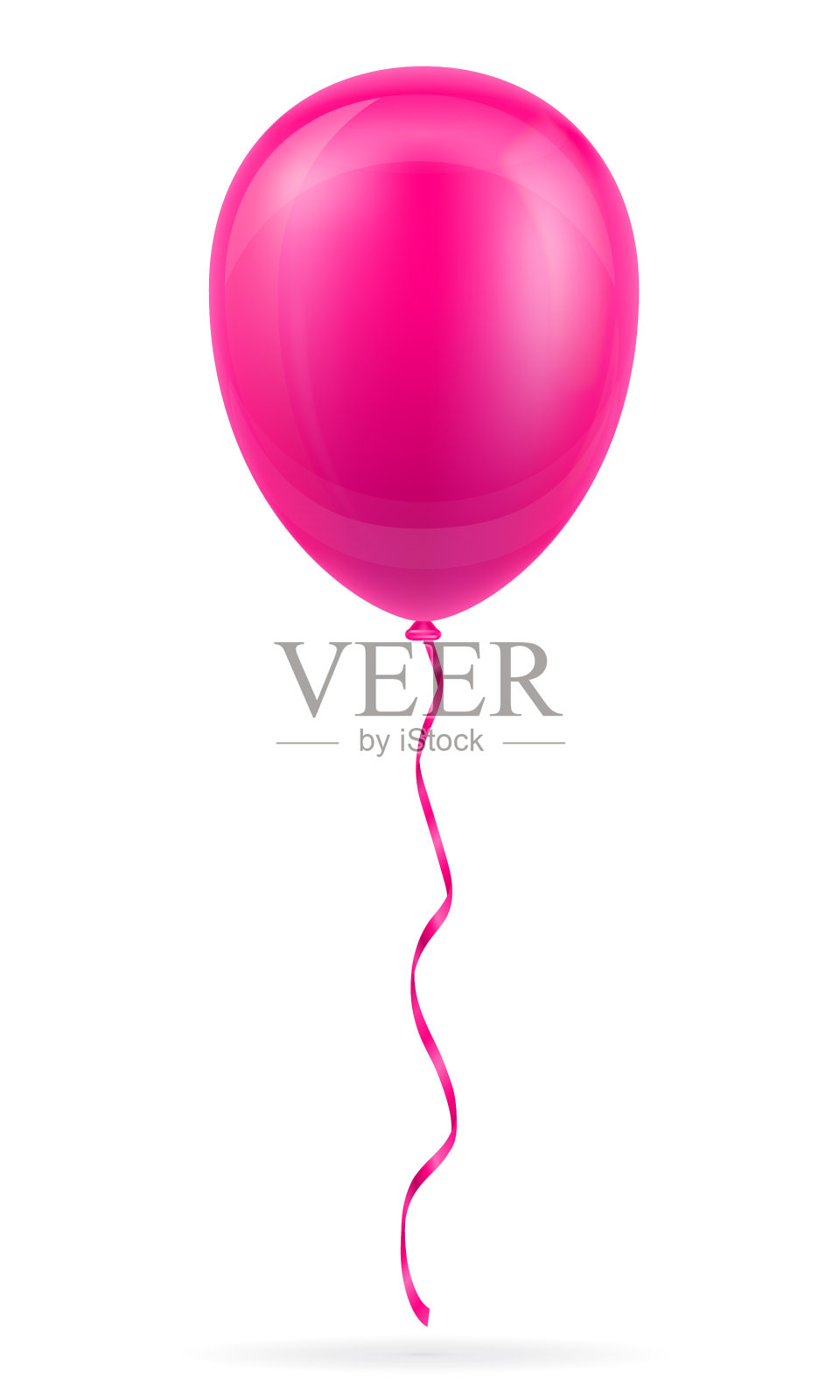 庆祝的粉红色气球泵氦气设计元素图片