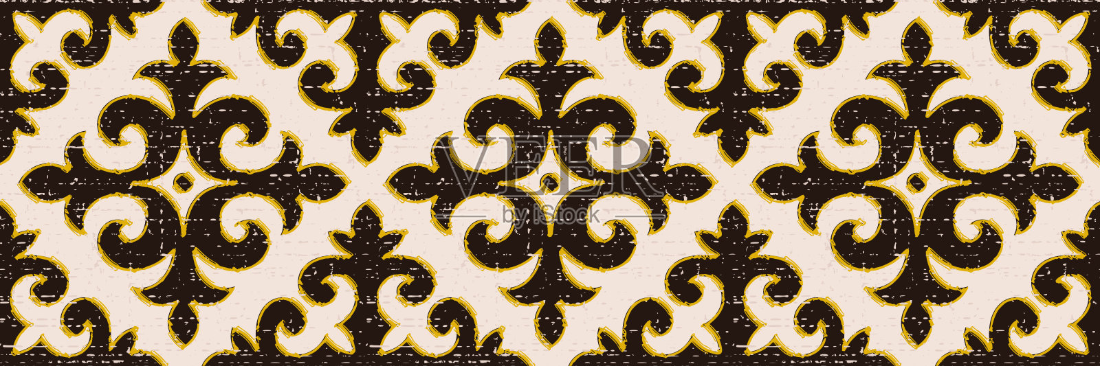 无缝模式,旗帜。突厥艺术主题的民族背景插画图片素材