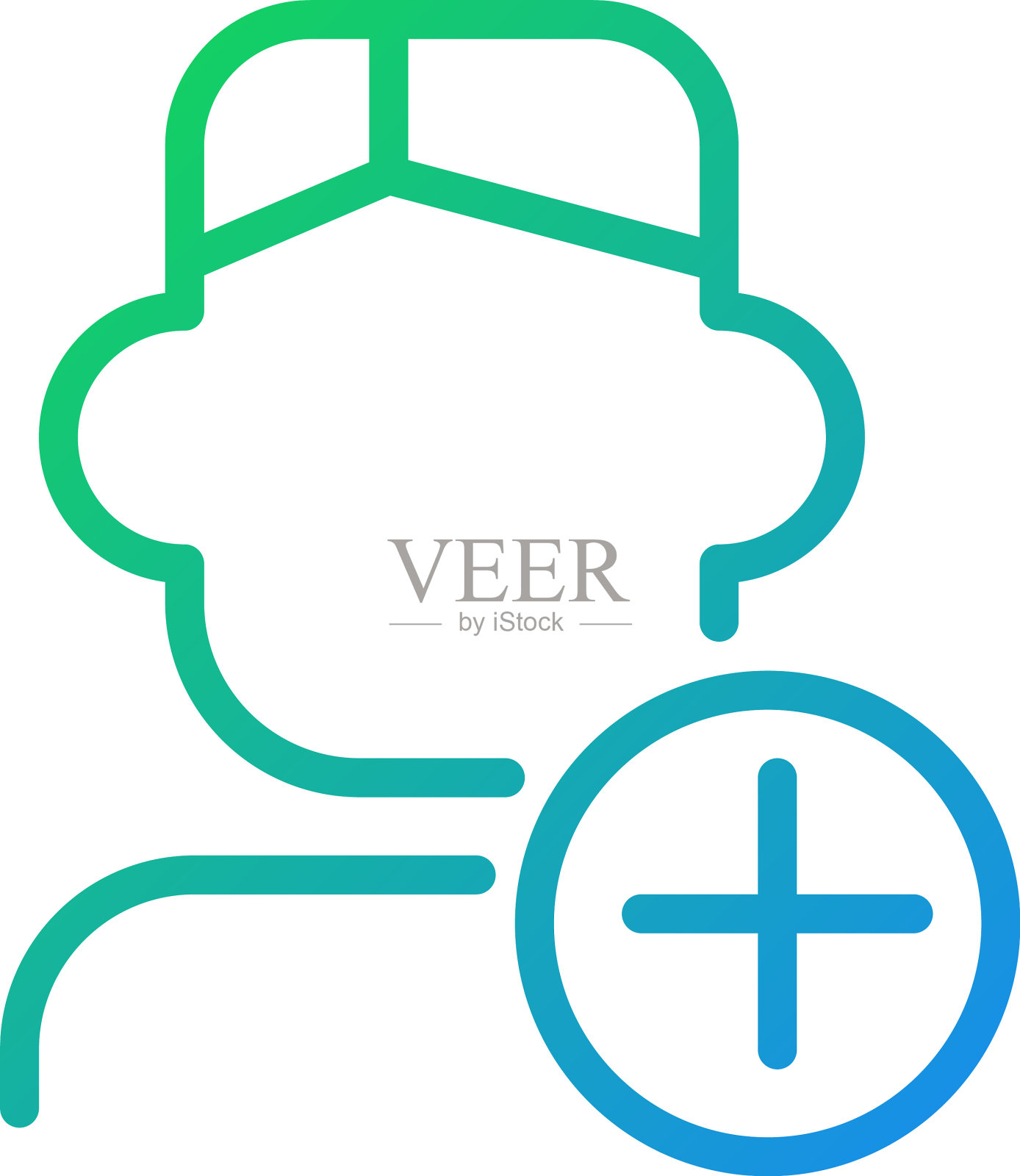 招聘像素完美渐变线性图标设计元素图片