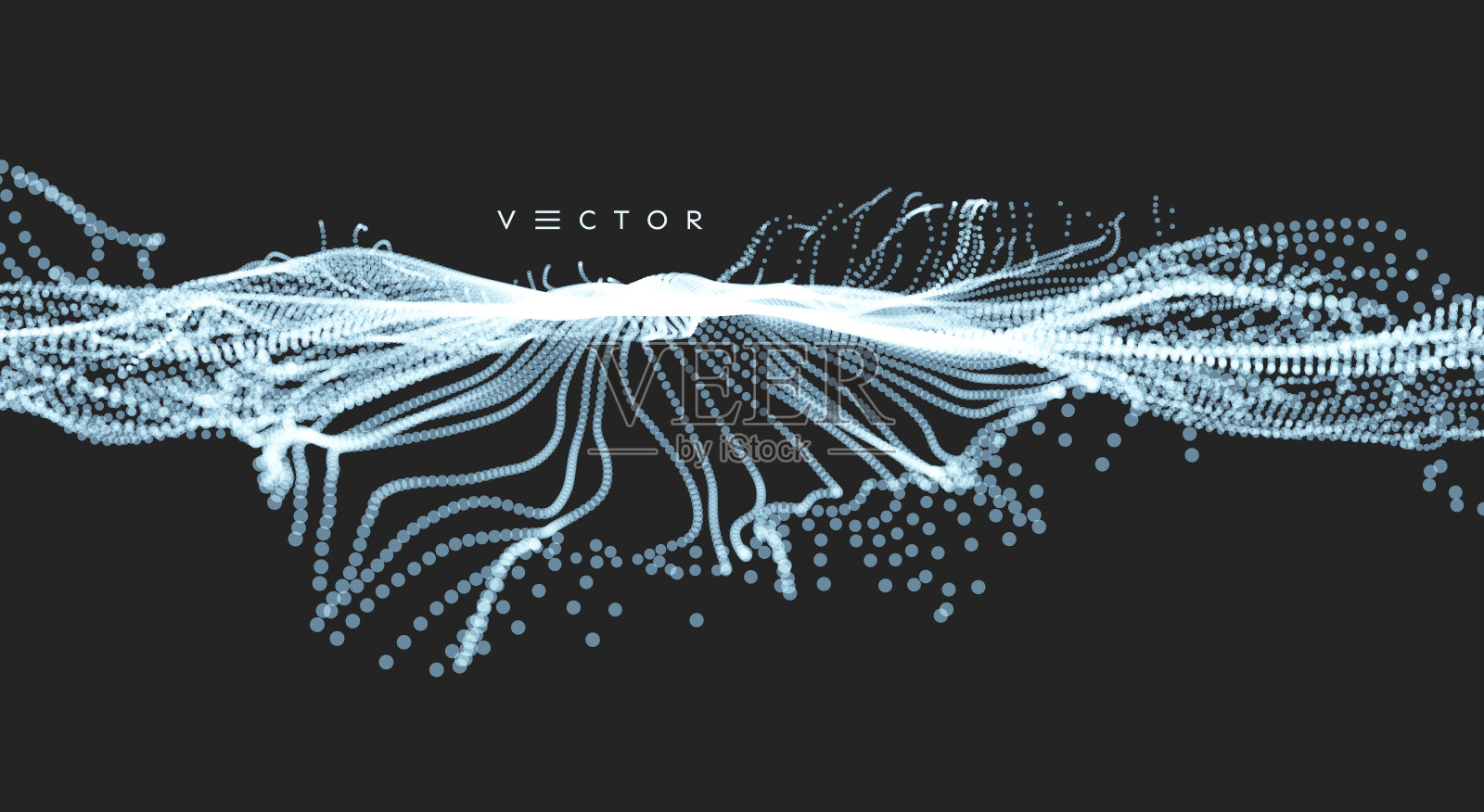 摘要爆炸的背景。外太空。由许多飞行粒子形成的传送门洞。时间旅行的概念。矢量插图。插画图片素材