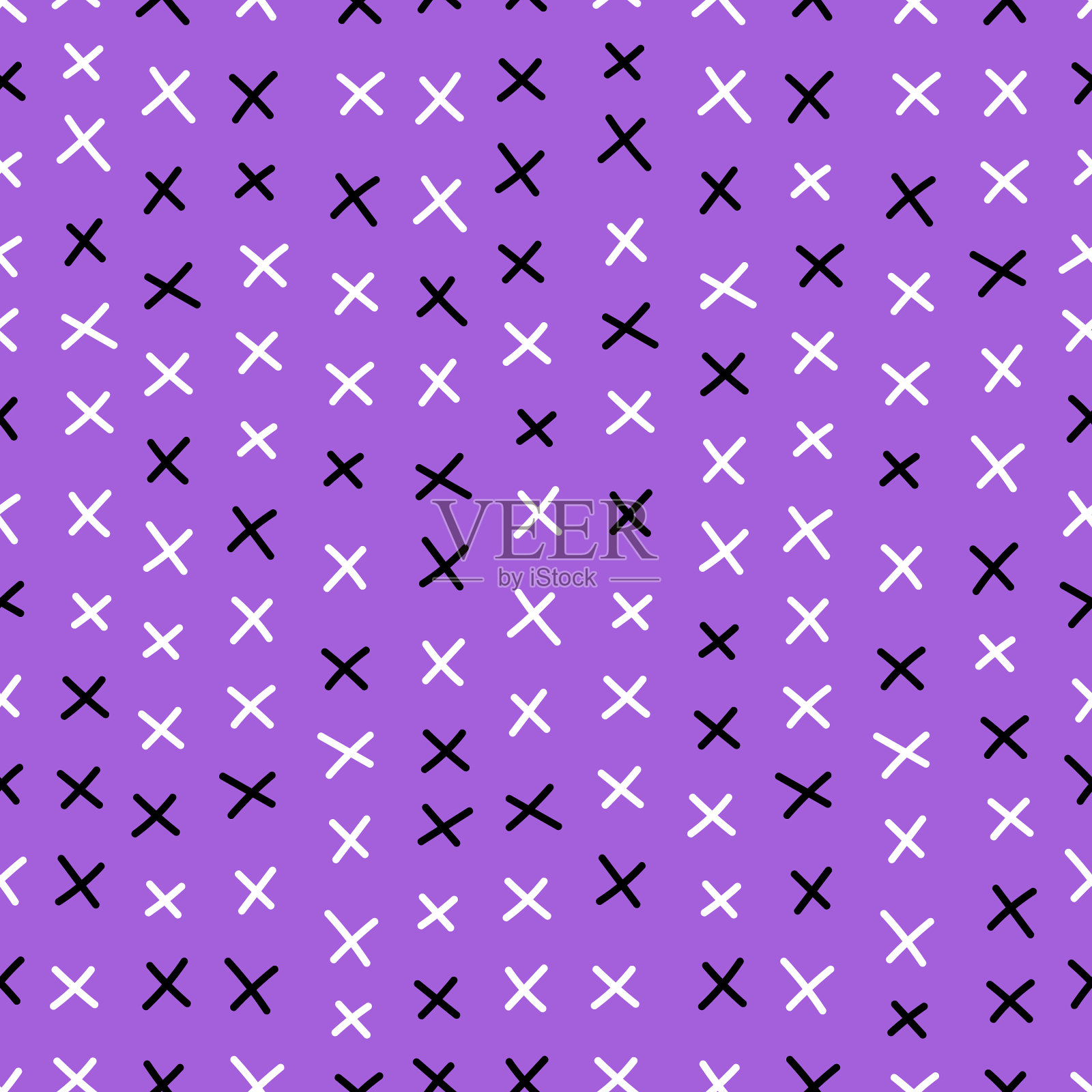 紫色背景上一个简单的图案插画图片素材