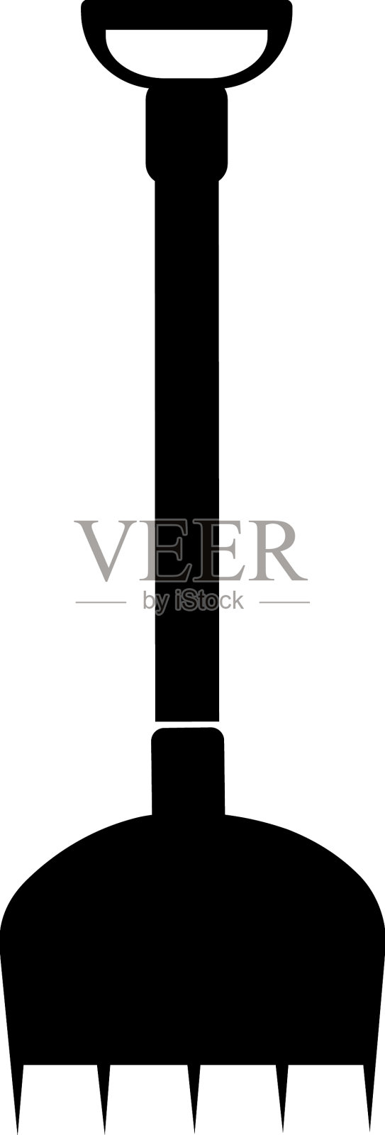 园艺工具的标志设计元素图片