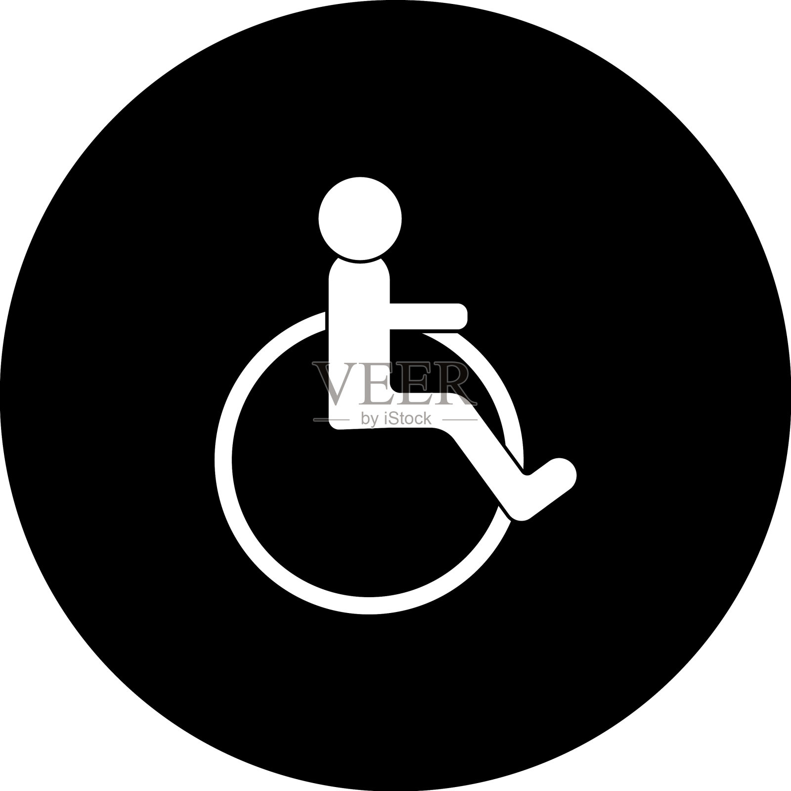 轮椅标志图标素材