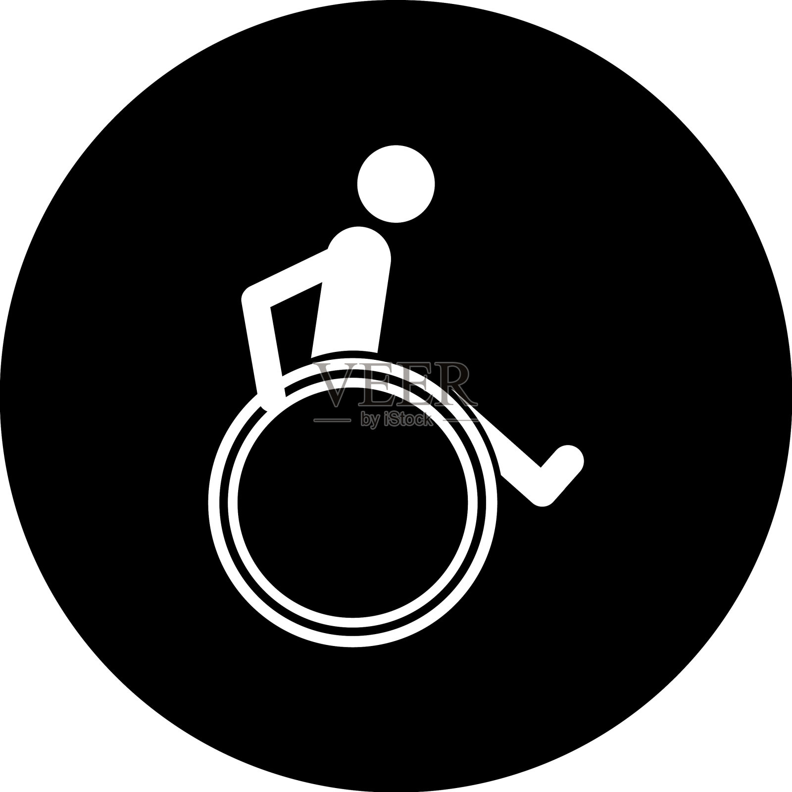 轮椅标志图标素材