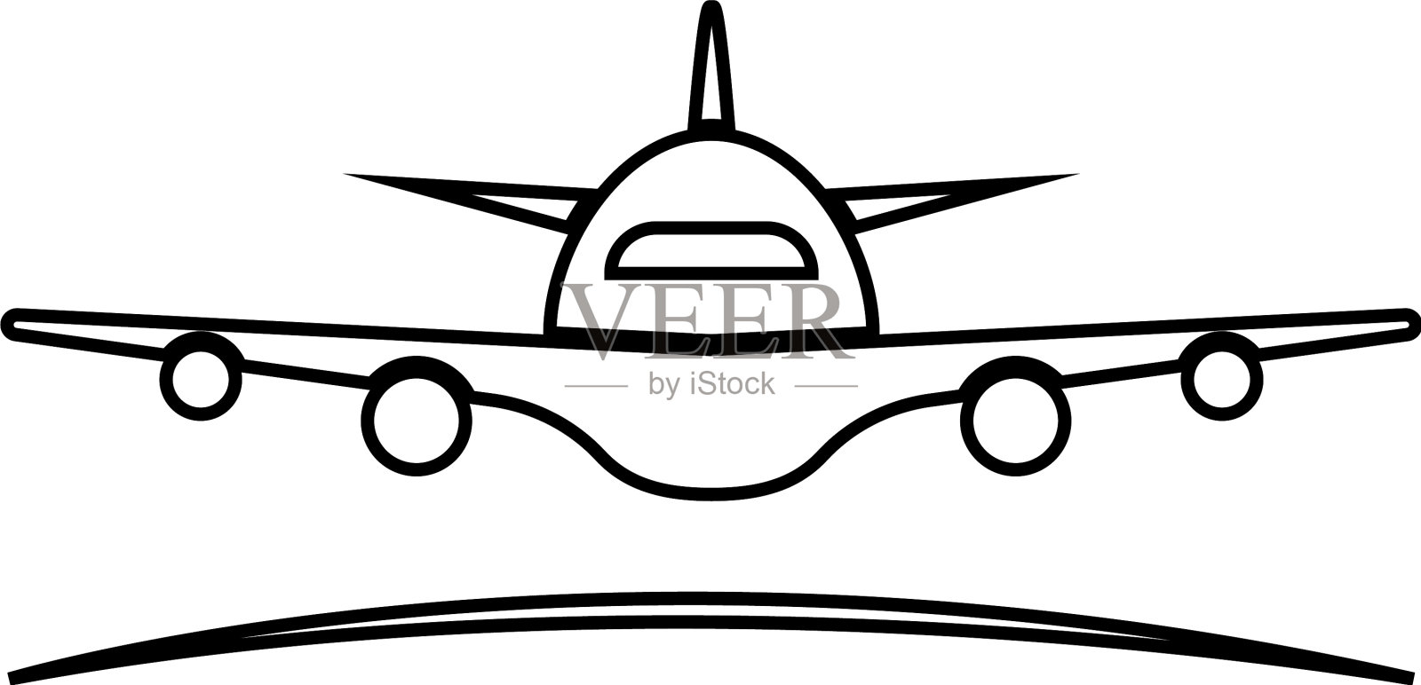 飞机的标志设计元素图片