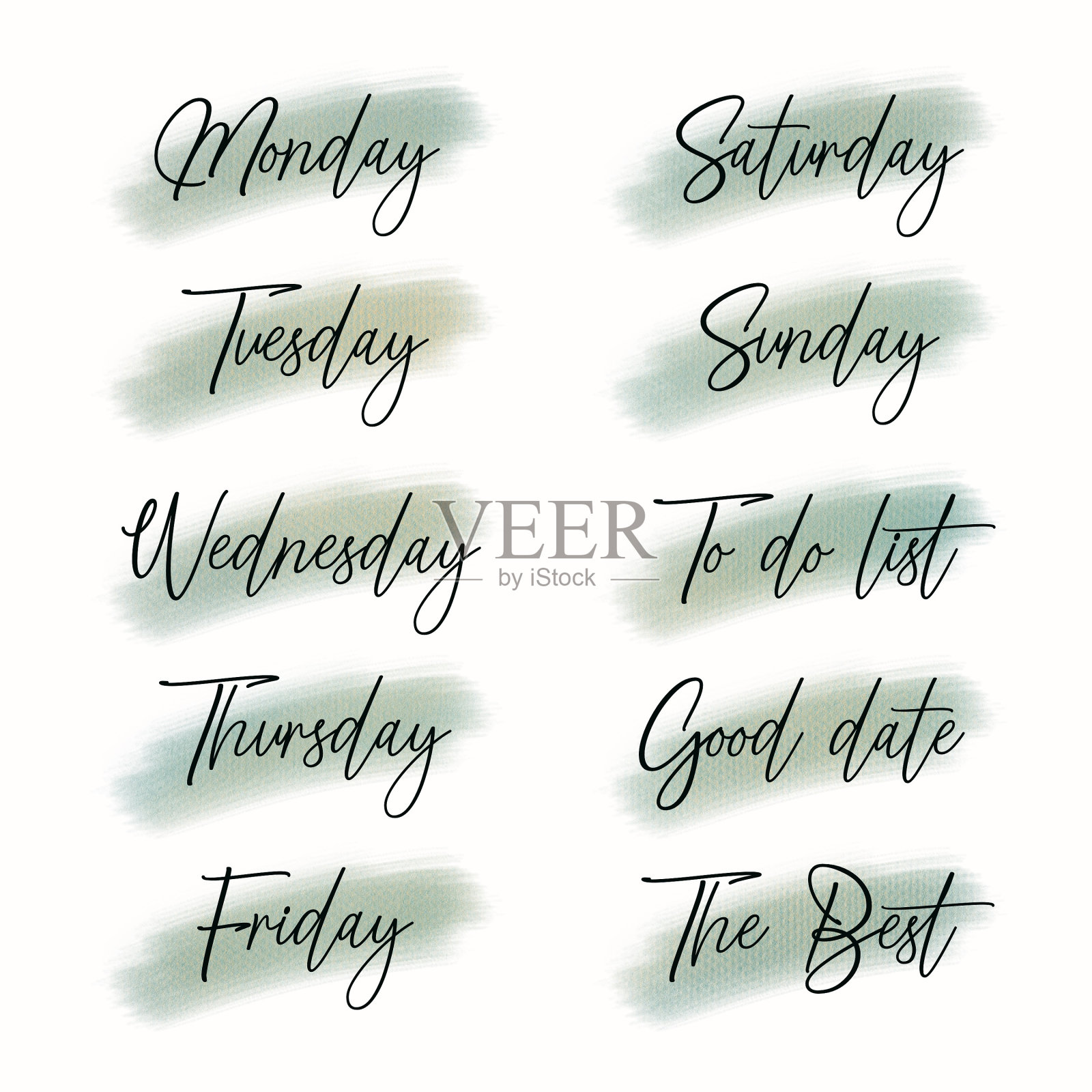 每周或每月的计划。插画图片素材