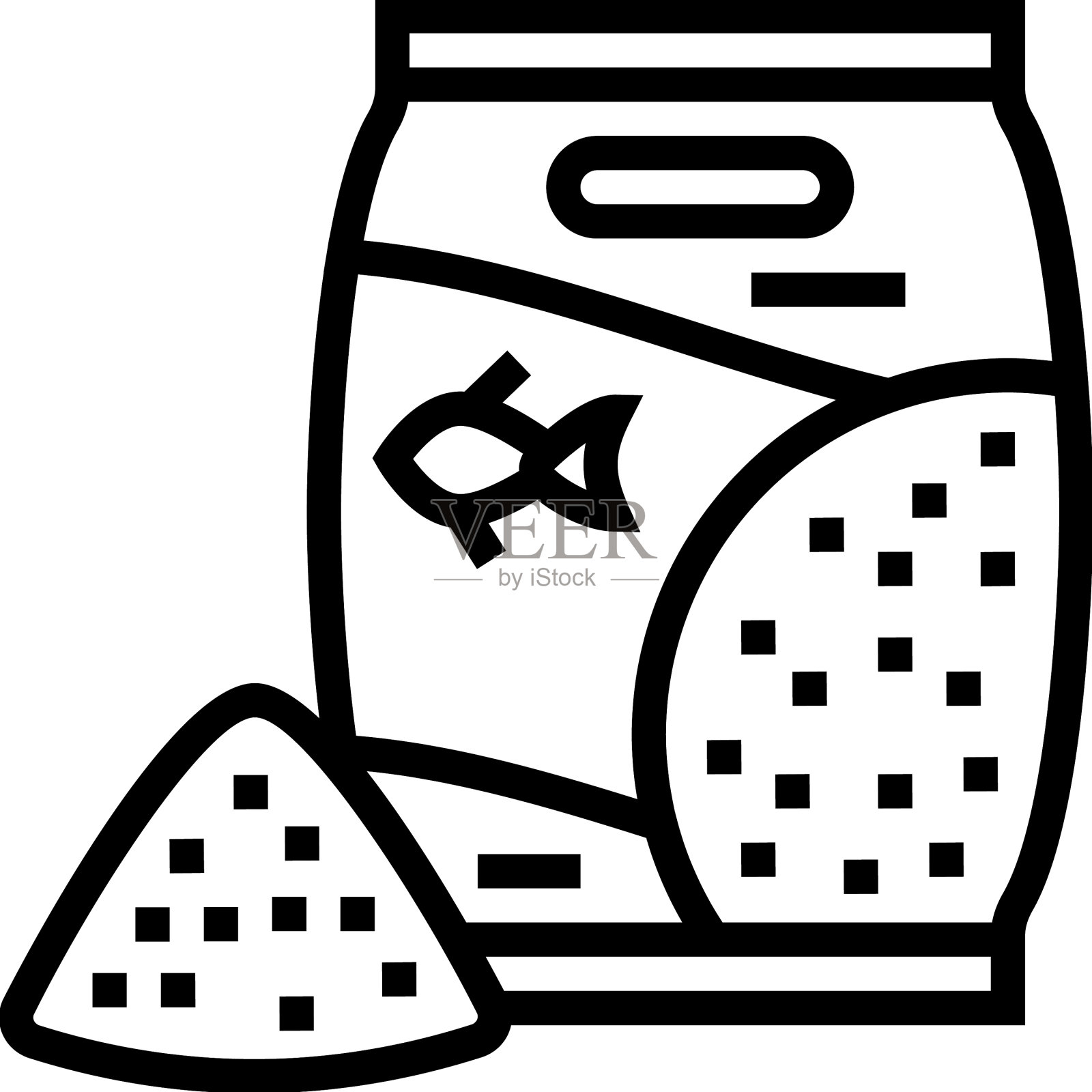 沙水族鱼线图标图标素材