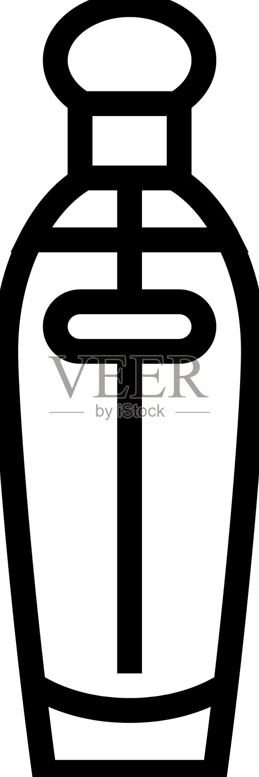 化妆品香氛瓶香水线图标设计元素图片