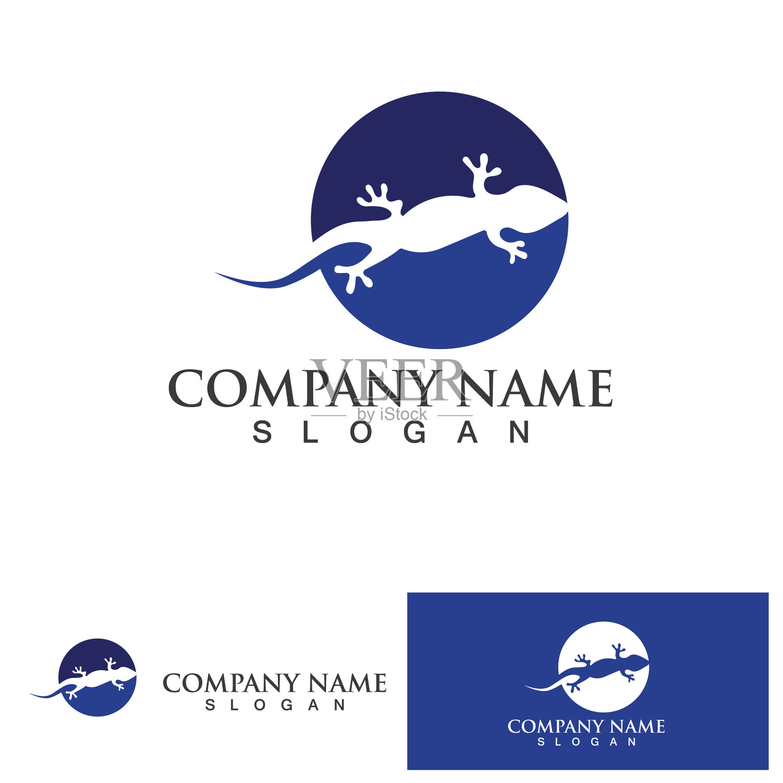 壁虎打印模板插画图片素材