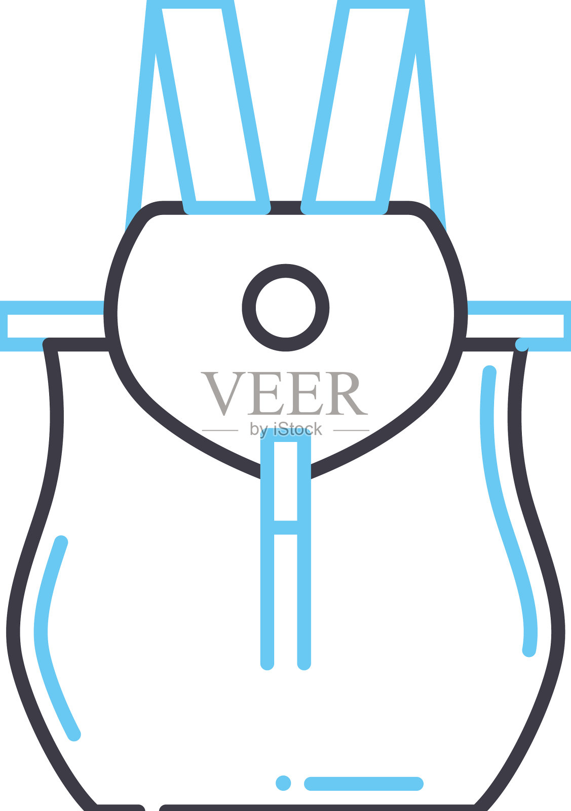 袋线图标轮廓符号设计元素图片