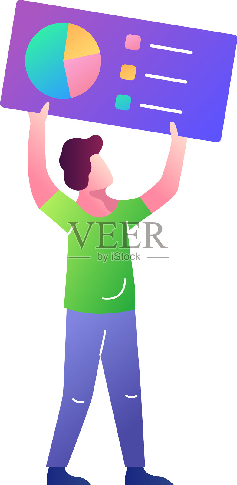 项目管理web统计平面图标设计元素图片