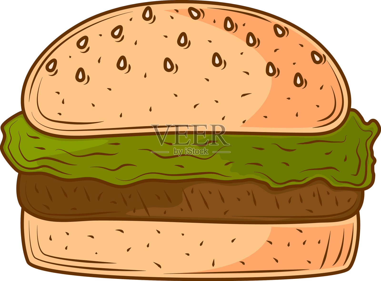 汉堡包快餐设计元素图片