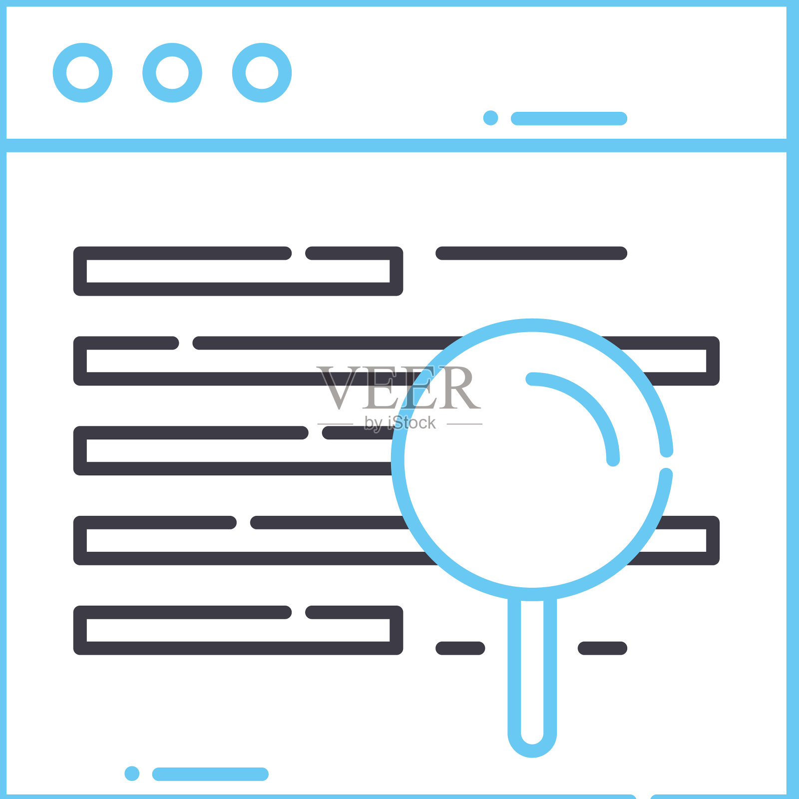 DNS线路图标轮廓符号设计元素图片