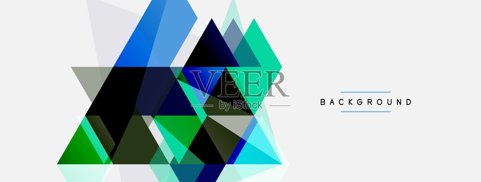 镶嵌三角形几何背景技术或插画图片素材