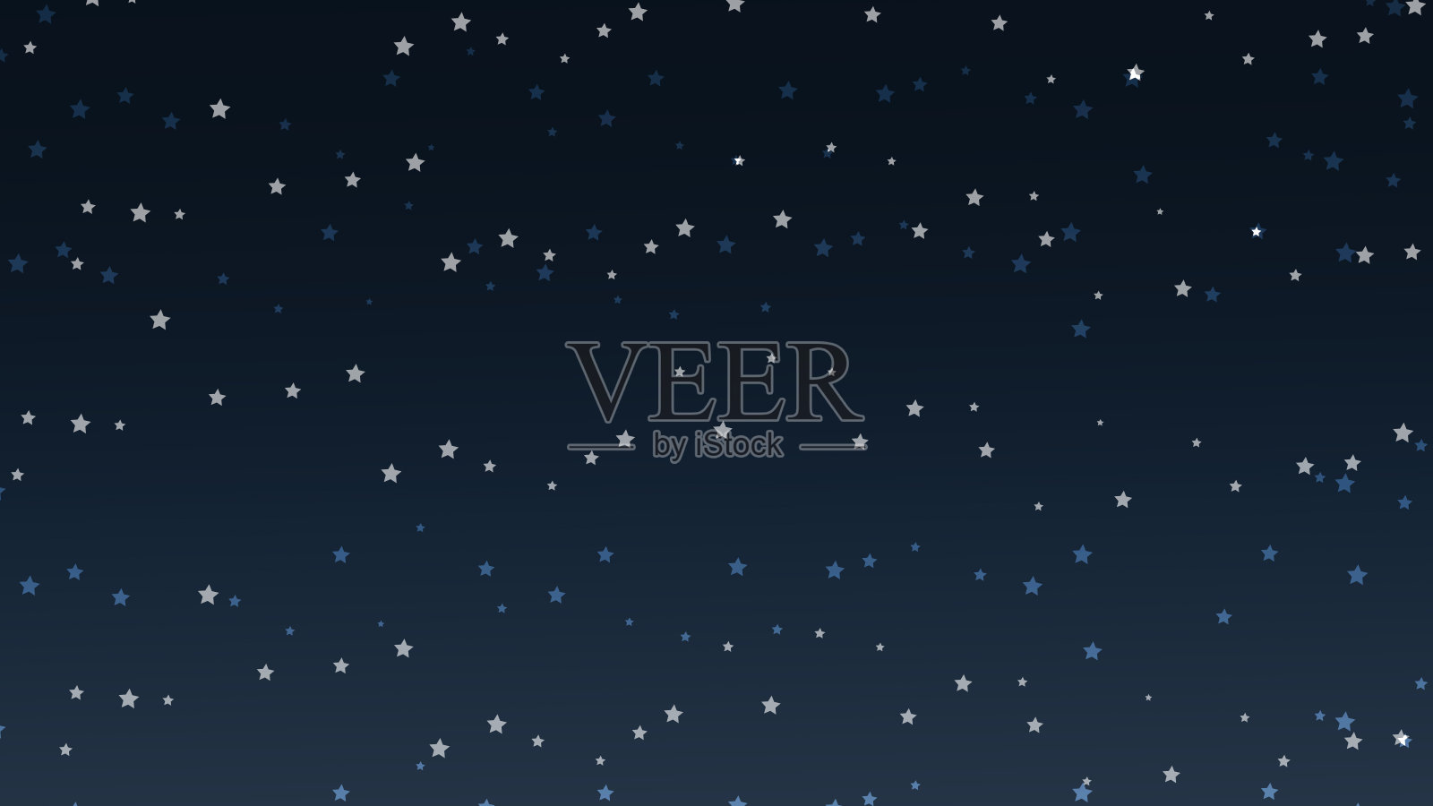 银星闪烁元素在黑暗的夜晚背景豪华风格。插画图片素材