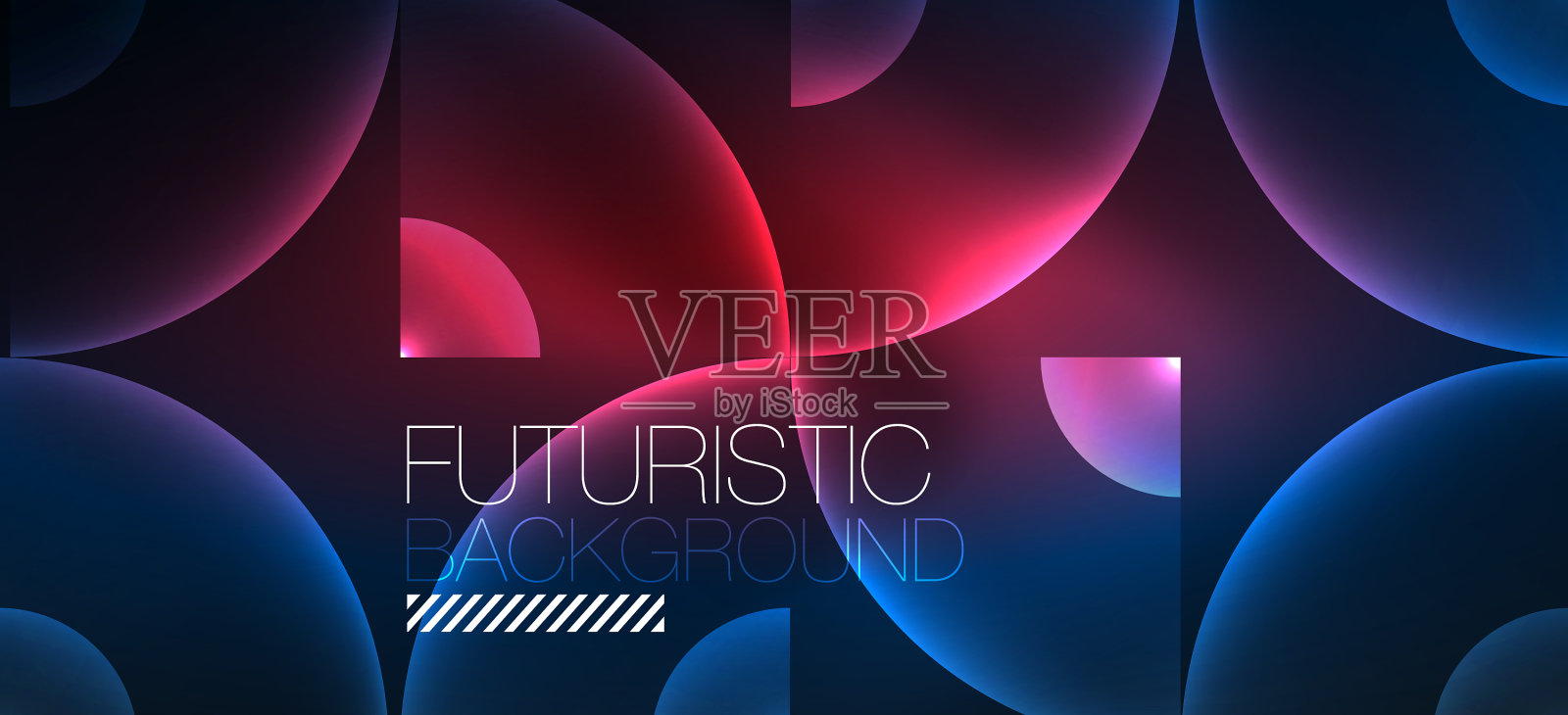 抽象的背景与霓虹灯发光插画图片素材